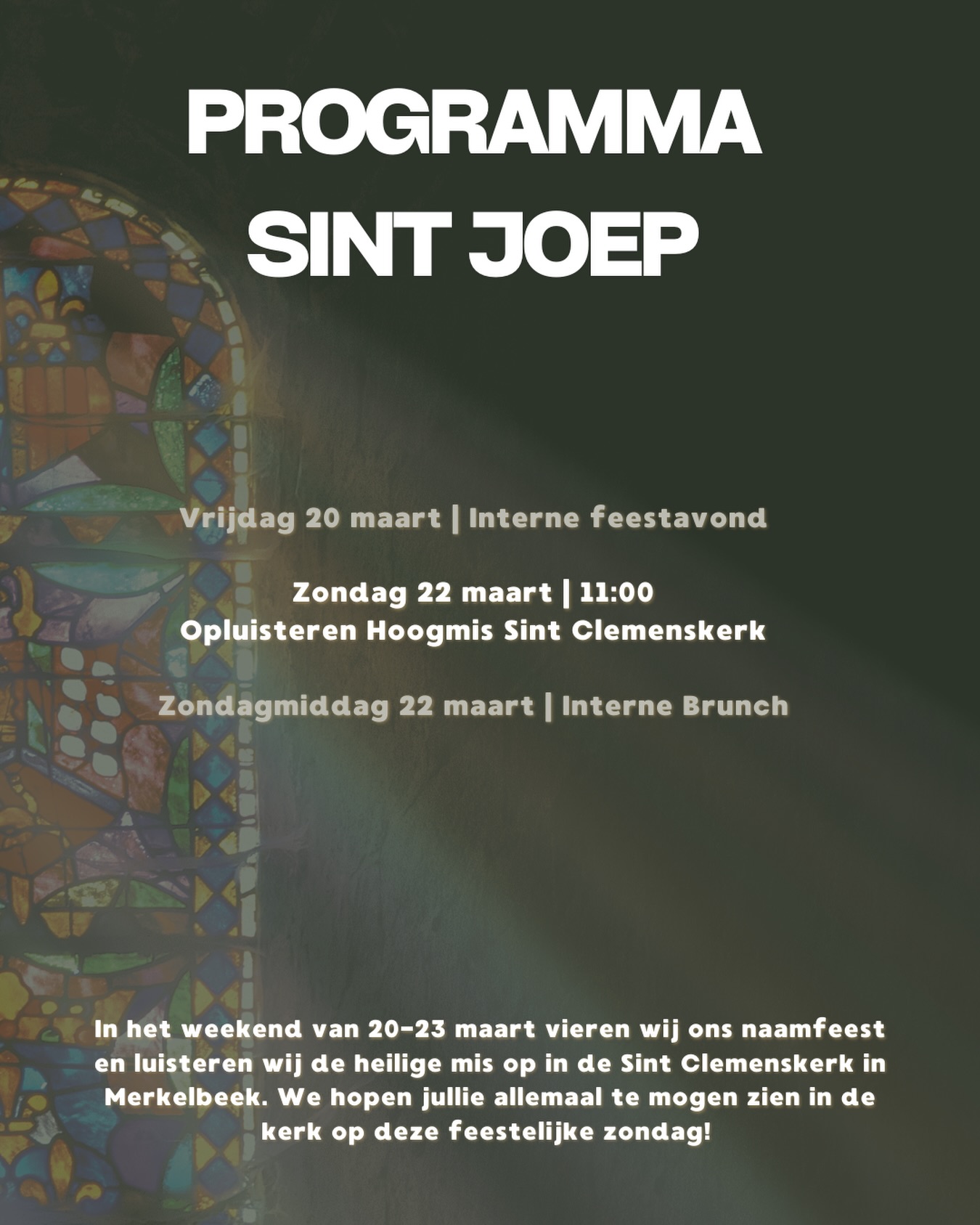 We zien jullie graag op zondag 22 maart om 11:00 in de kerk! 🎶