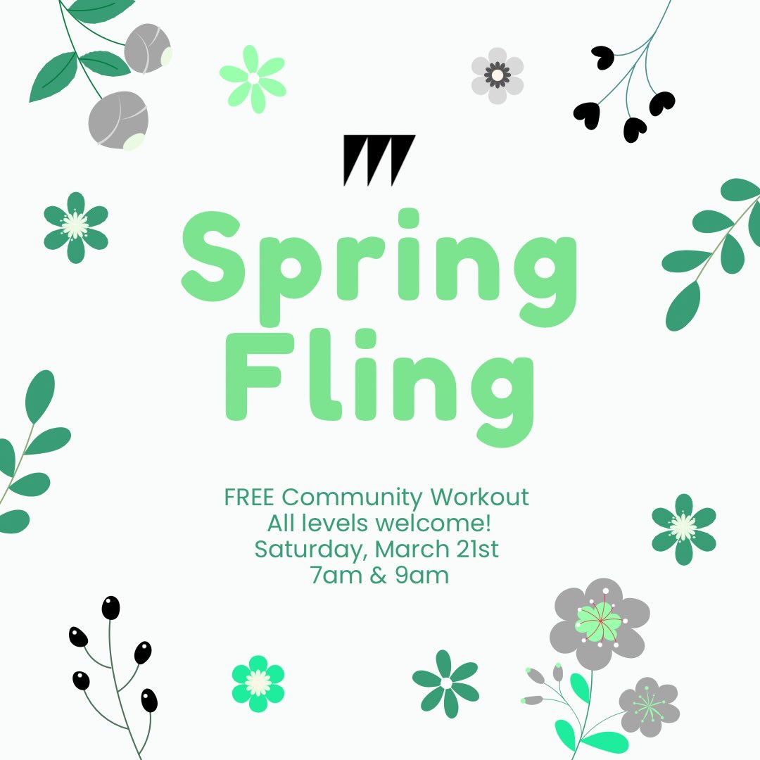 SPRING is in the air! 🌼
Come MOVE with us at our upcoming Spring Fling FREE community workout ✨🌸
Bring a friend to MOVE with you! 👯♀️👯
ALL levels welcome 🤗
Use the link in our bio to register! 🔗
(If you’ve visited us before make sure to use the link”FREE DROP IN” option)