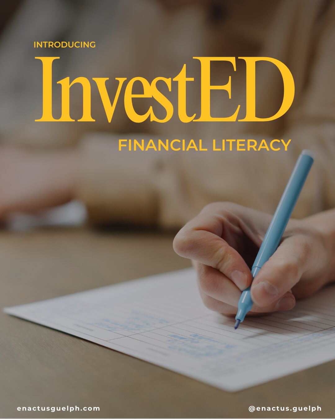 Project Spotlight: InvestED
InvestED is a student-led initiative from the University of Guelph, empowering youth with practical money skills, confidence and a long-term mindset. From budgeting to investing, we turn financial knowledge into action and next we are expanding to support Indigenous communities.
Learn more: enactusguelph.com
#enactus #enactusguelph #uofg #financialliteracy #indigenous