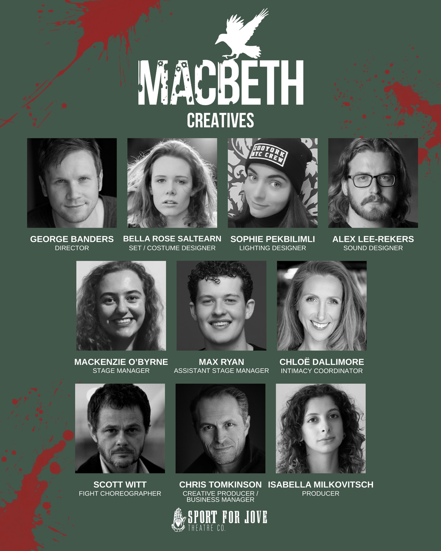 📣 Meet the artists behind Macbeth.
Our creative team are bringing Shakespeare’s dark tragedy to life once again — sharper, bolder, and more haunting than ever.
MACBETH
by William Shakespeare
Directed by George Banders
10–14 March | The Joan, Penrith
17–27 March | Seymour Centre
sportforjove.com.au/macbeth-2026