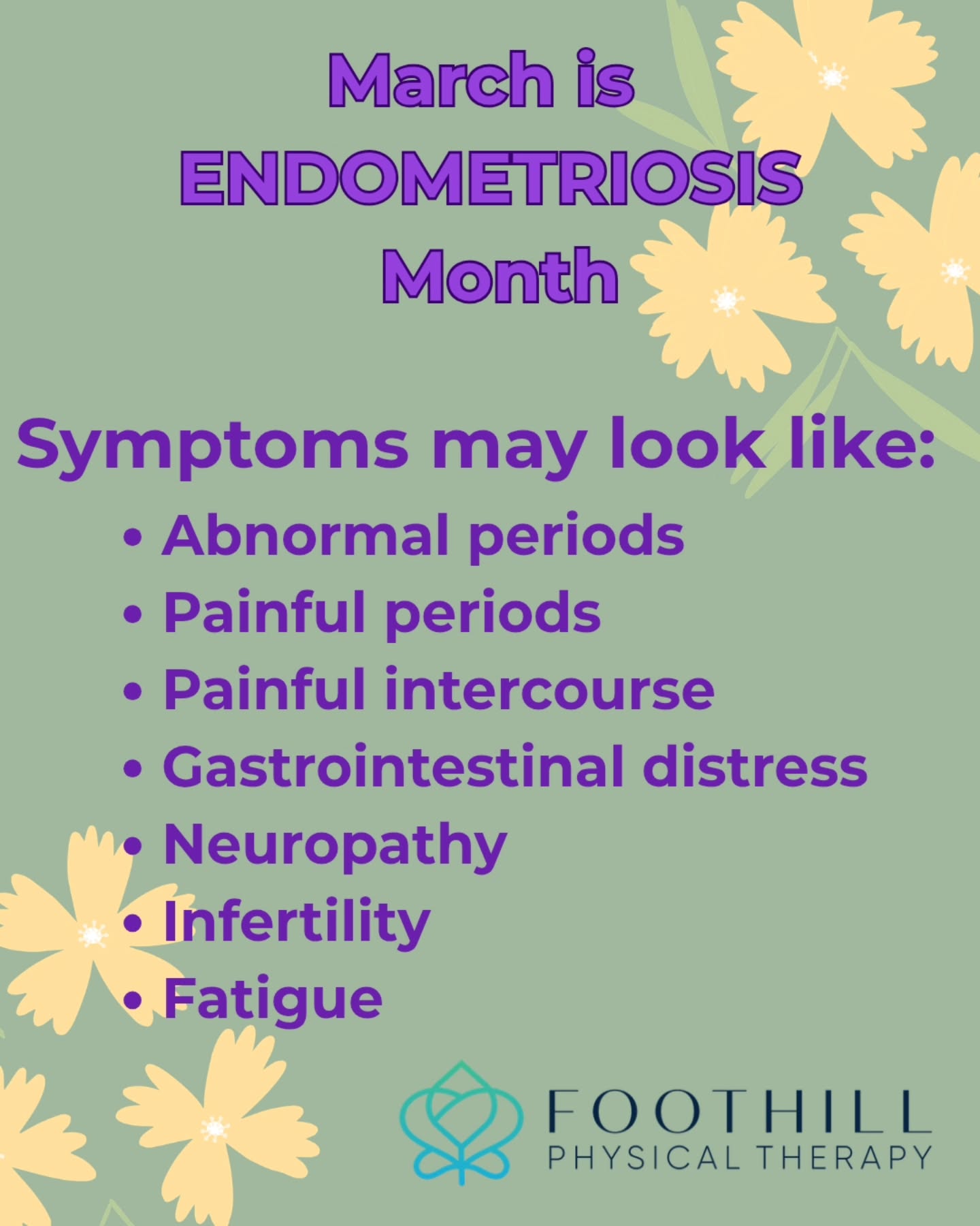 When pain from Endo is chronic, the pelvic floor often responds by tightening or guarding.
Over time, this can lead to:
• Pain with intercourse
• Painful bowel movements
• Urinary urgency or frequency
• Pelvic pressure or burning
• Difficulty relaxing the muscles
Endometriosis can influence the pelvic floor through:
• Inflammation that irritates nearby nerves
• Organ mobility restrictions from adhesions or scar tissue
• Protective muscle guarding from years of pain
• Central sensitization, where the nervous system becomes extra reactive
#Pelvicfloorpt doesn’t treat endometriosis itself, but it does treat the muscular, fascial, and nervous system layers of pain that often get overlooked.
It’s a powerful part of a multidisciplinary approach and works pre and post excision.
#Endometriosis #endowarrior #EndometriosisAwarenessMonth