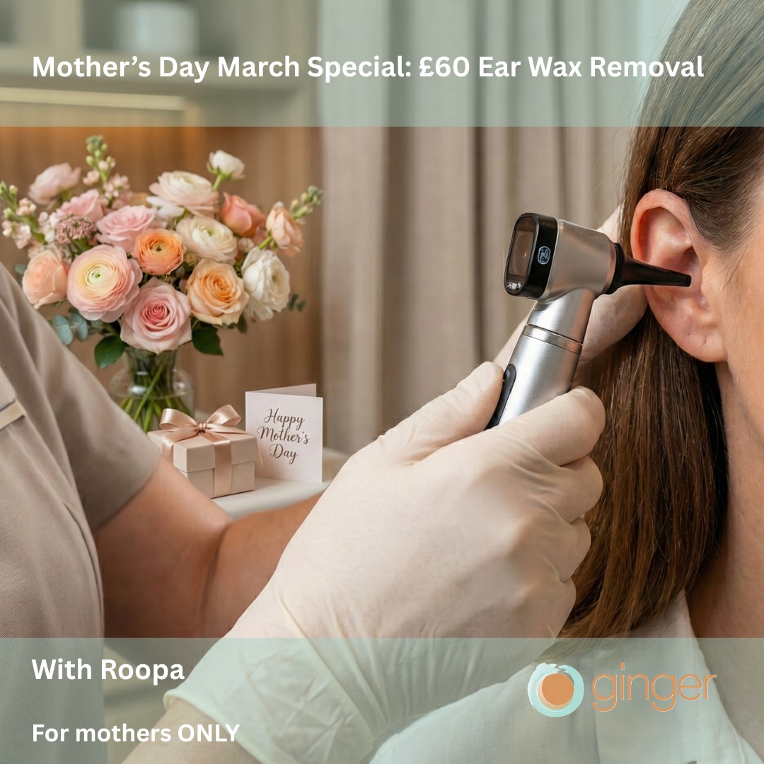 Restore clarity and comfort with our Mother’s Day ear care special, designed to give you a fresh listen for the new season. Book with Roopa now for professional ear wax removal for both ears at a special rate of £60. This offer is strictly for mothers only and is available for appointments set throughout the entire month of March. Secure her moment of care by clicking the link in our bio to book.