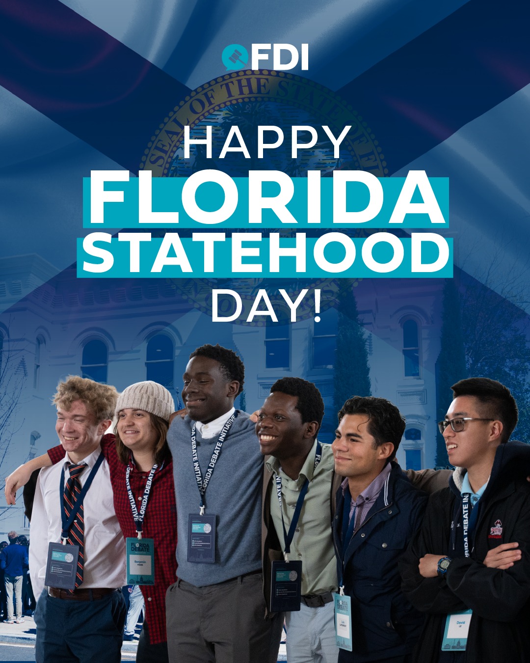Today, we celebrate Floridaās statehood as the 27th state of the United States of America! We can't think of a better way to honor this great state than by watching young Floridians learn to use their voice, think critically, and lead with conviction. Speech and debate has always been at the heart of our republic.