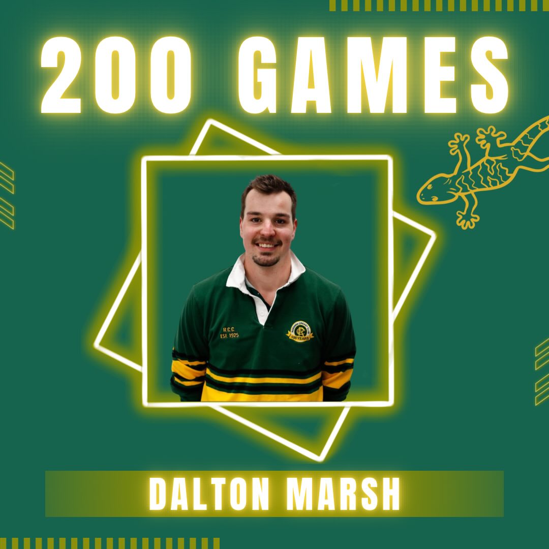 🦎 Another Milestone! 🦎
This weekend belongs to Dalton Marsh who plays his 200th match for the club!
Dalts is as loyal as they come, nearing 17 years with the club with plenty of accolades to go with it.
With pivotal contributions in recent years to our 1st XI team, Dalts sees himself with two firsts flags and one norm smith medal in our hearts.
Thankyou for everything Dalts and we’re looking forward to many more bananas to come!
- Joined RCC in 2008-09 in Under 12s
- 70 junior matches
- Under 16 premiership captain in 2014-15
- Senior debut in 2012-13
- 1st XI debut in 2019-20
- 3,649 senior runs @ 20.62
- 1 x 100, 12 x 50s, high score of 150*
- 52 off 60 in 2024-25 1st XI GF
- 5 x Premiership Caps - 1st XI; 2022-23 & 2024-25; T20: 2024-25; Under 16: 2014-15; Under 13: 2010-11
- A thousand catches in gully
- Kinda bowls
- 🍌
