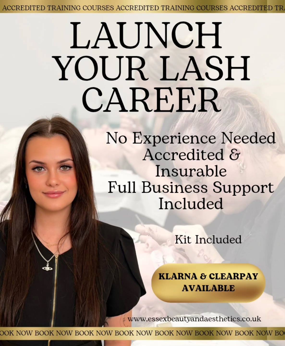 Ready to start your career in lashes?
Train in Beginners Classic, Hybrid Lashes and Russian Volume with our fully accredited academy.
This course is perfect for complete beginners and covers in-depth theory and practical training including:
Client consultations, product knowledge, retention techniques, glue control, styling, mixing curls, layering, removals, infills, professional tips and tricks, plus how to market and grow your lash business successfully.
You won’t just learn how to lash — you’ll learn how to build a business.
Your training includes a full professional kit, comprehensive manual, our free business start-up eBook, ongoing aftercare, and access to our private WhatsApp support group.
Fully accredited and insurable.
Klarna and Clearpay available.
Evening and weekend classes available.
Spaces are limited.
Book now and start your lash journey.
#classiclashes #EssexBeautyAndAesthetics #essexlashes#basildonlashes#basildonlashes#basildonlashes#basildonlashtech#upyourlashgame