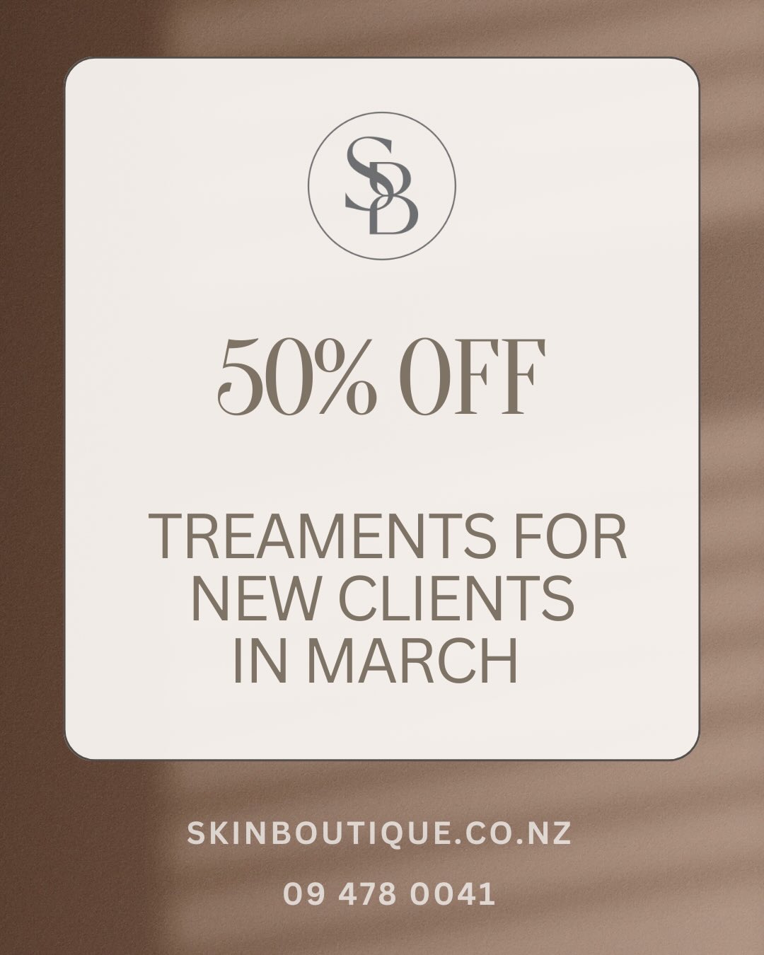We look forward to welcoming all our new clients this month! Just mention this promotion when booking.