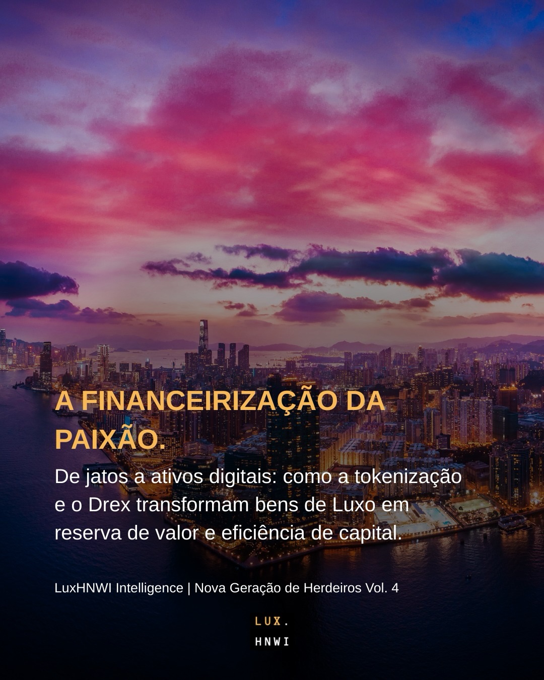 A era da posse estática acabou. No topo da pirâmide, o Luxo agora fala a língua da eficiência. 🏛️📈
O relatório “A Financeirização da Paixão” revela como a Next Gen de herdeiros brasileiros está transformando jatos, arte e vinhos finos em ativos financeiros de alta liquidez. Com o advento do Drex e a tokenização de ativos reais (RWA), o setor de Luxo movimentou mais de US$ 290 bilhões globalmente em 2024, consolidando os Passion Assets como uma classe de ativos essencial.
O dilema “Utilidade vs. Posse” foi resolvido pela tecnologia: 29% dos novos compradores de jatos têm menos de 45 anos e optam pela propriedade fracionada. Não é apenas sobre voar; é sobre o tempo como o único recurso não renovável e o capital como uma ferramenta de precisão.
O Luxo brasileiro não está apenas consumindo o futuro; ele o está programando através da blockchain.
Leia o relatório completo: Nova Geração de Herdeiros Vol. 4.
#LuxoBrasil #WealthManagement #Drex #NewGen #MarketIntelligence