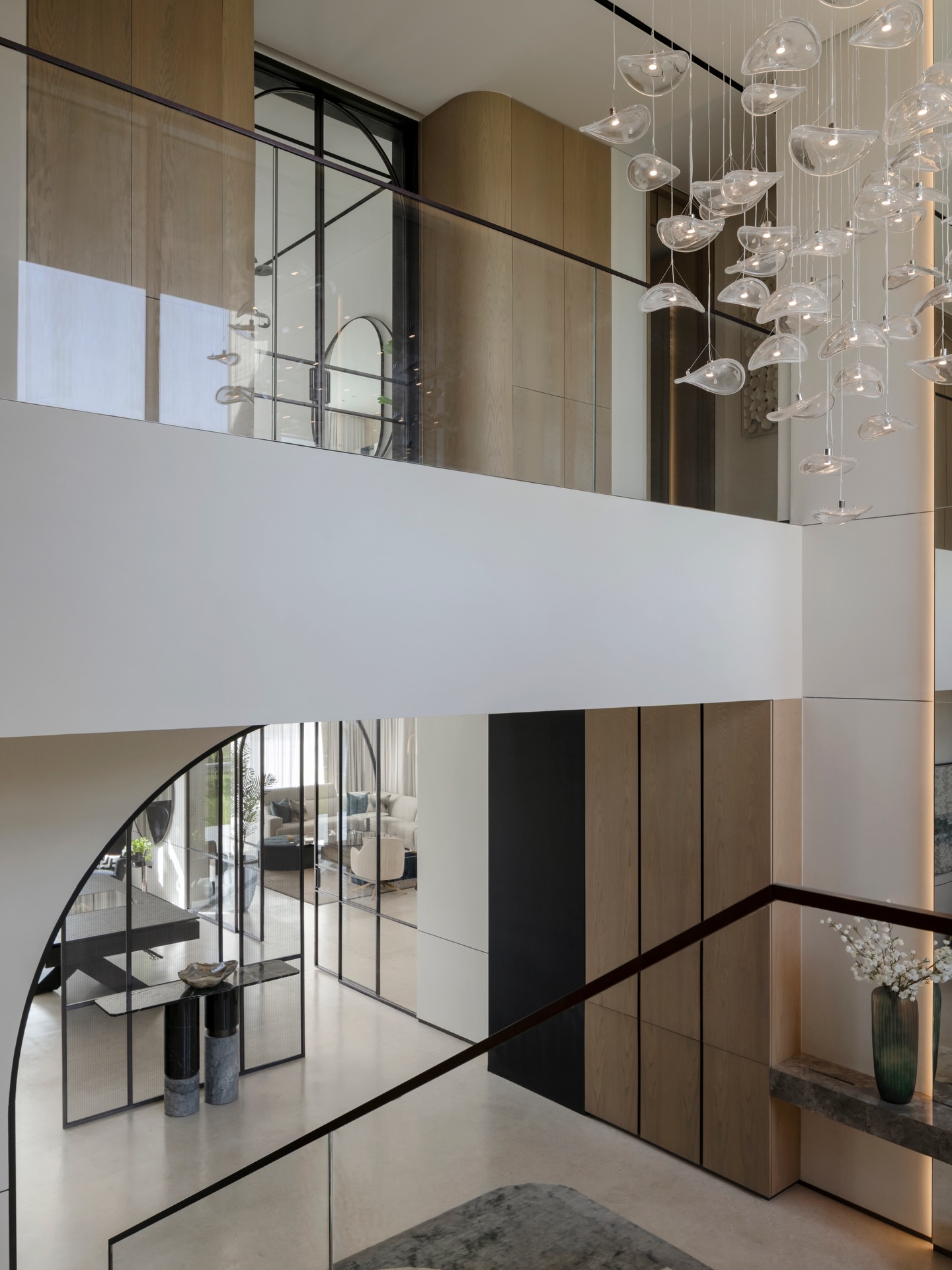 A vertical composition of light, marble, and sculptural form. The floating marble console, framed in bronze accents, feels both sculptural and purposeful. Every surface invites touch, balancing softness with architectural precision.
Photographer: @toozestudio
#InteriorDesign #Design #Dubai #DubaiLifestyle #DubaiLife HighEnd Luxury LuxuryLife LuxuryInterior Awards DesignInspiration InteriorStyling Style Styling HomeInteriors InteriorDesignStudio HiglyCommended InteriorDetails DreamHome HomeDesign ModernHome InteriorForYou DesignGoals LivingRoomDecor TailorMade Bespoke Furniture DesignFurniture