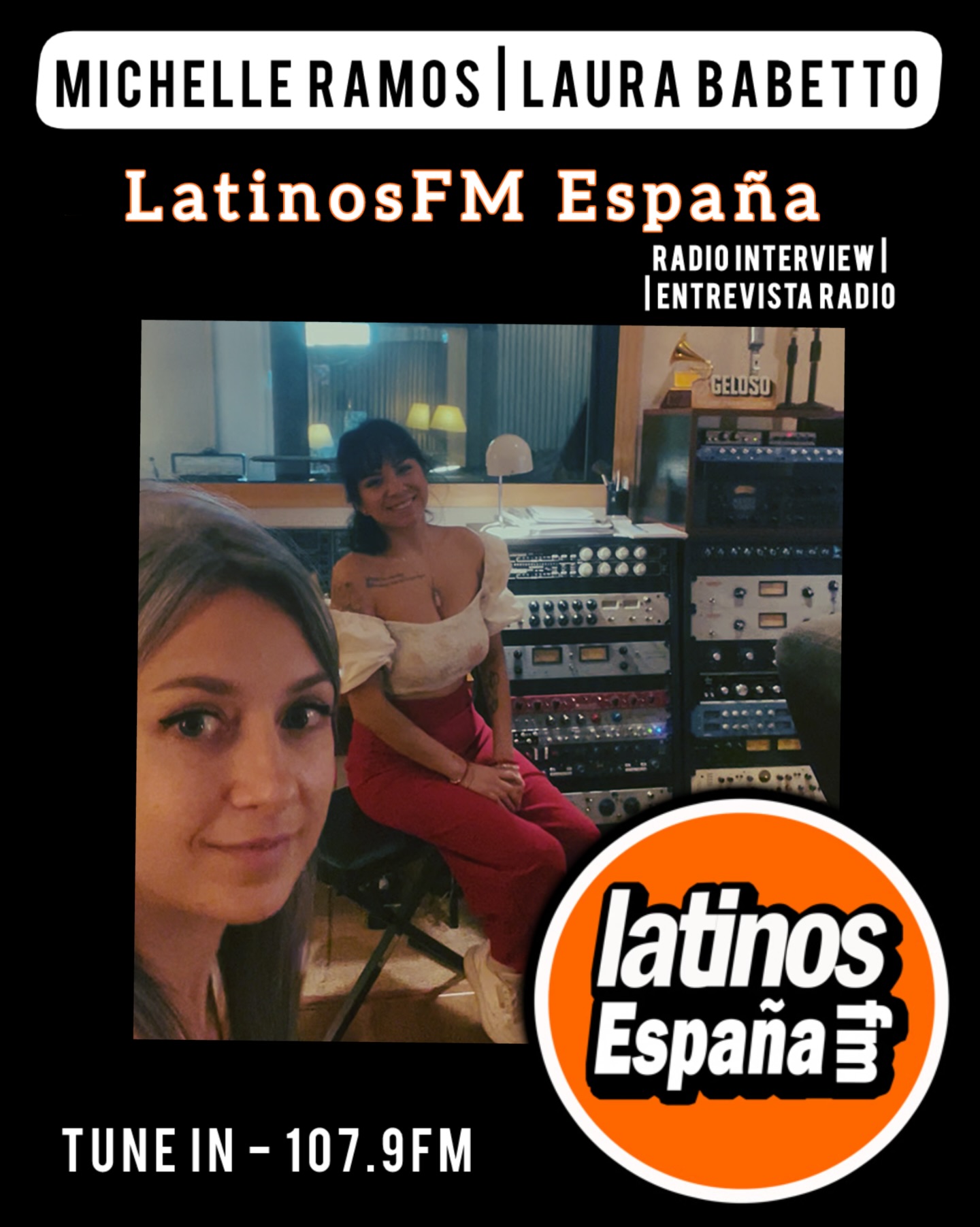 Some snippets from Michelle Ramos (and I)’s radio and TV interview with @latinosfm.es Radio Latinos España . I need to thank Michelle’s gorgeous words for me, hearing this is what makes me fell blessed everyday about working with artists like her 🫶🏼💪🏼
Full interview on latinosfm.es and YouTube
#interview #artist #producer #latinos #music