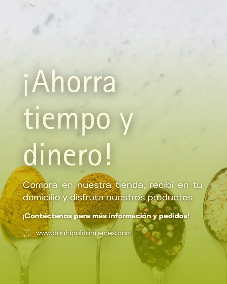 Ahorrá tiempo y dinero eligiendo bien 🌰💰
En Don Hipólito Nueces encontrás una gran variedad de productos, seleccionados por su calidad y frescura, ideales tanto para consumo diario como para emprendimientos 🙌✨
Comprá todo en un solo lugar, con opciones de venta mayorista y minorista, precios convenientes y productos que marcan la diferencia en cada preparación 🤍
Conocé todo lo que tenemos para vos ingresando en 👉
🌐 www.donhipolitonueces.com
#DonHipólitoNueces #EnvioGratis #FrutosSecos #ComprasOnline #VidaSaludable TiendaNatural