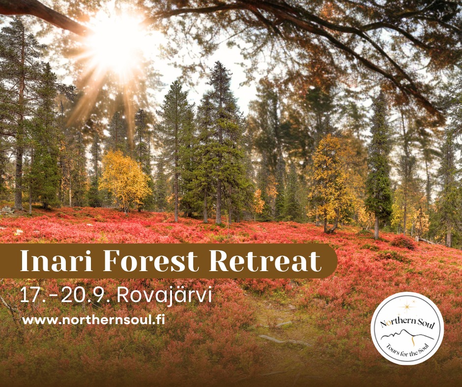 Järjestän Rovajärven metsäkämpällä retriitin 17.-20.9. - luvassa kaikenlaista rentoutumista ja aistien herättelyä, luonnossa kellimistä ja sen kuuntelua. Äänimaljat on mukana, samoin yrtit ja riippukeinut. Illalla maalataan kasvot ja manifestoidaan nuotiotulen äärellä😊 Kämpällä on myös järvenrantasauna ja palju!
Retriitti on vain naisille - ja koska avaudutaan energioille, niin retriitti on myös holiton.
Lisätietoa ja ilmoittautuminen: https://www.northernsoul.fi/fi/inari-forest-retreat
🌿🌿🌿
I’m organizing a forest retreat in Inari, Lapland on 17.-20. September. Expect forest bathing, meditation and relaxation moments with Singing bowls. Nature connecting excercises and opening the heart with the help of Reiki. The lakeside cabin is simple but cozy, and has a sauna and a hot tub!
The retreat is women-only — and since we’ll be opening up to energies, the retreat is alcohol-free as well.
More info and registration: https://www.northernsoul.fi/inari-forest-retreat
#retreat #natureconnecting #reiki #soundhealing #collectiveness #intuition #heartconciousness