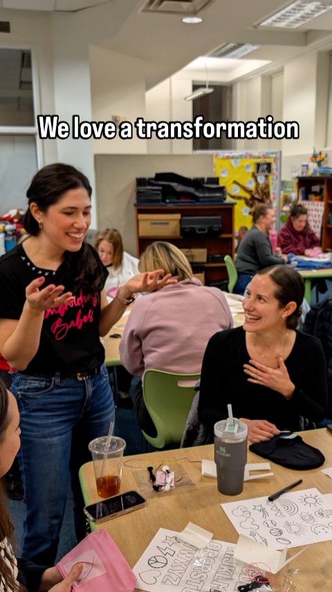 It starts as an idea.
Becomes a stitch.
Turns into something you’re proud to wear.
That’s the magic✨.
Spring and summer dates are booking fast — message us to plan your girls’ night, team-building, or brand event.
Stitched at: Radburn Elementary School Moms Night Out event
#nj #njevents #transformationtuesday #HandEmbroideryFun #njcrafts