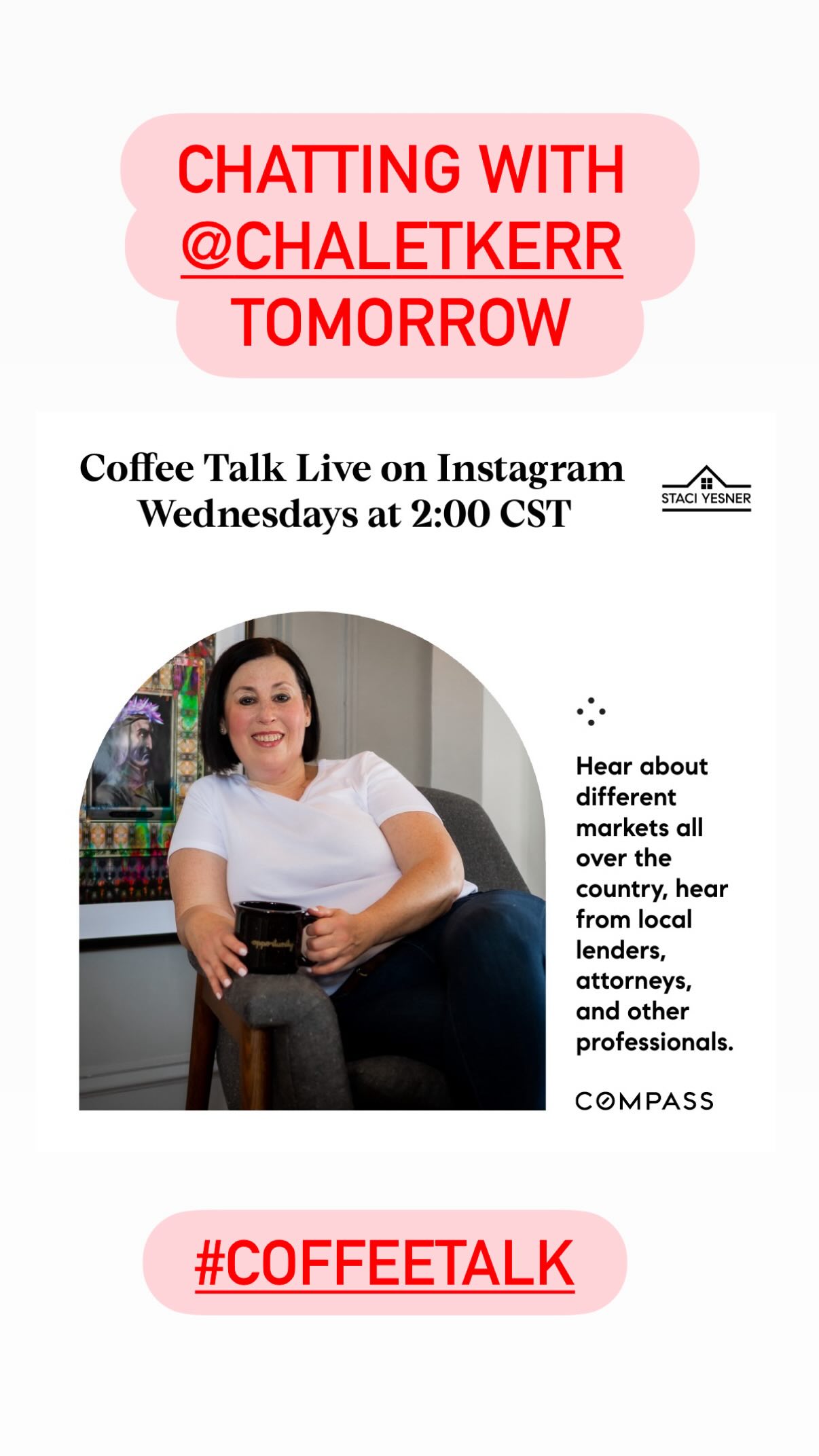 So great to chat with @chaletkerr today and find out more about her. Love that she is learning German in addition to speaking Mandarin Chinese. It was so great to hear about her journey to Silicon Valley through moving from China to South Carolina. As an emptynester, she relates to a lot of her clients whether they are Rightsizing or are the children of her emptynester friends who are looking for their first home.