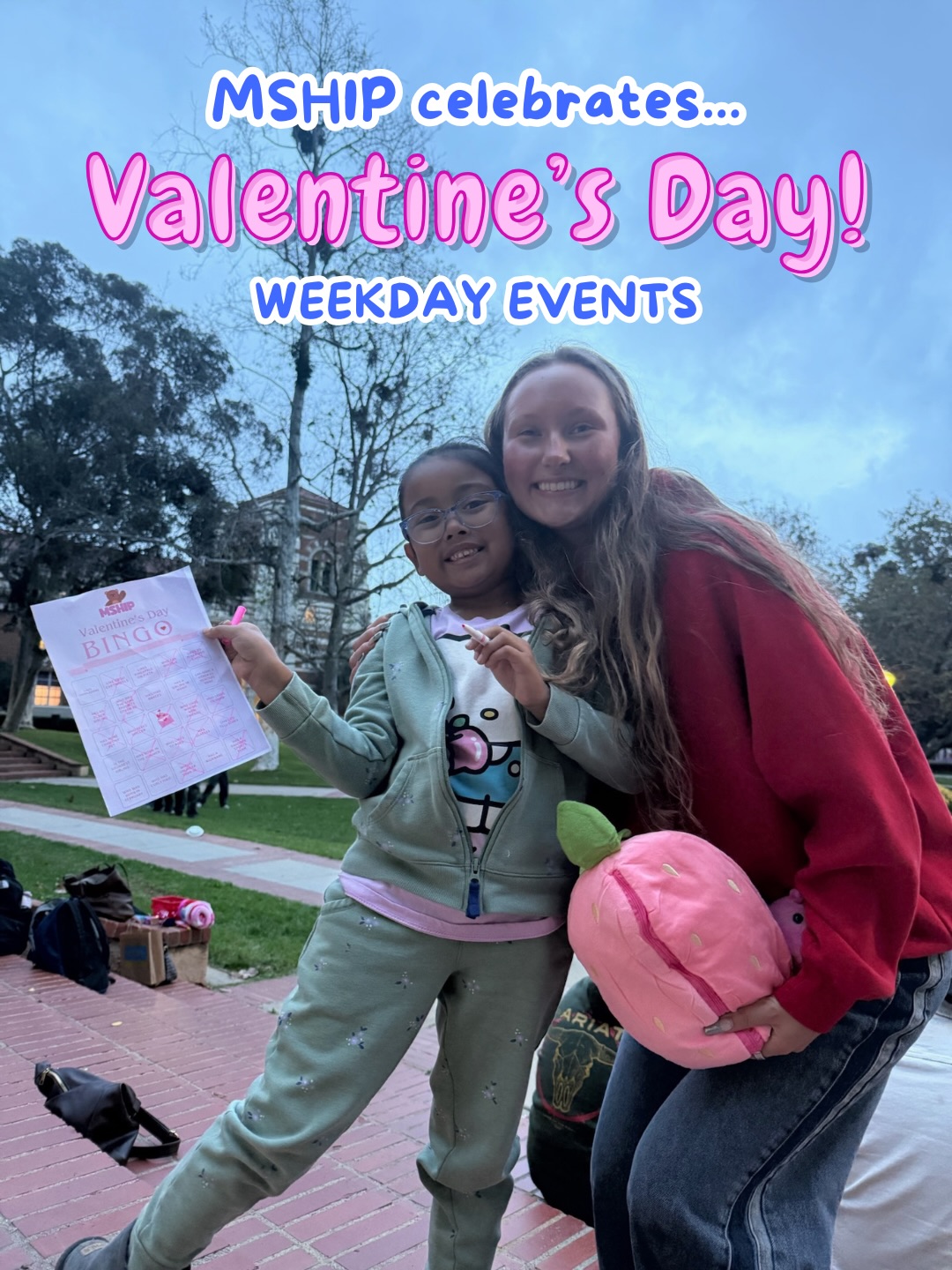 HEY MSHIP!! We had a lovely third weekday event, Valentine’s Day themed!! Mentees and mentors enjoyed decorating cookies, making slime, and playing bingo together💕