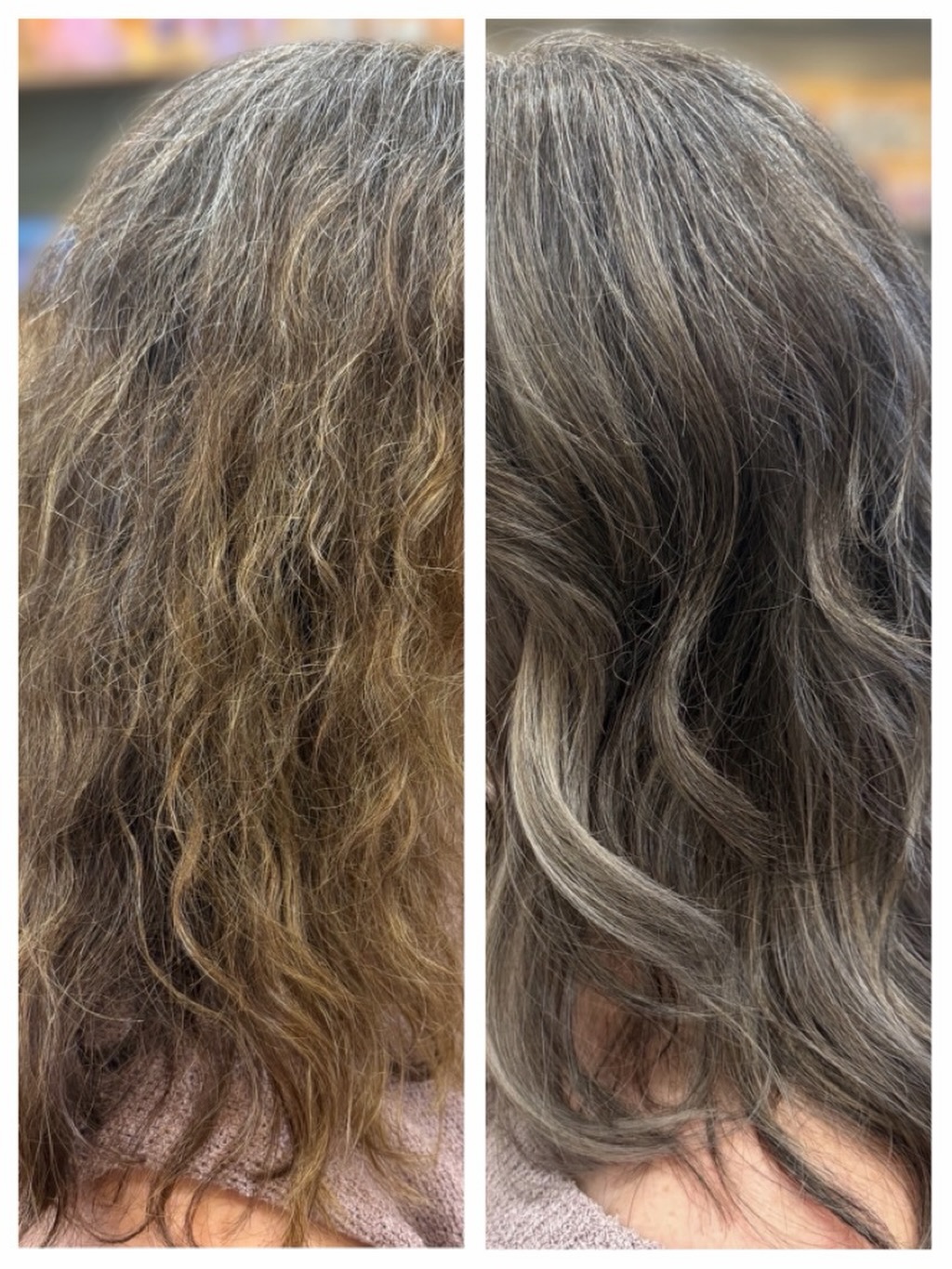 “This is not a trend. It’s a method.”
The NV Method™
Form & Fall cutting technique, with Session 1 of 2 completed toward creating seamless, colour-aligned blending.