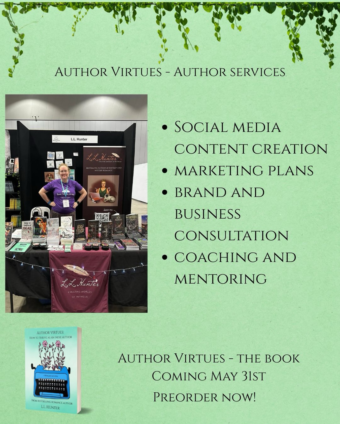 I had so much fun working on a marketing plan and elevator pitch with one of my clients yesterday! Authors, are you in need of a clear direction for your business? Let me help.
I offer a range of services that can be tailored to your author business.
#authorshelpingauthors #authormentoring
