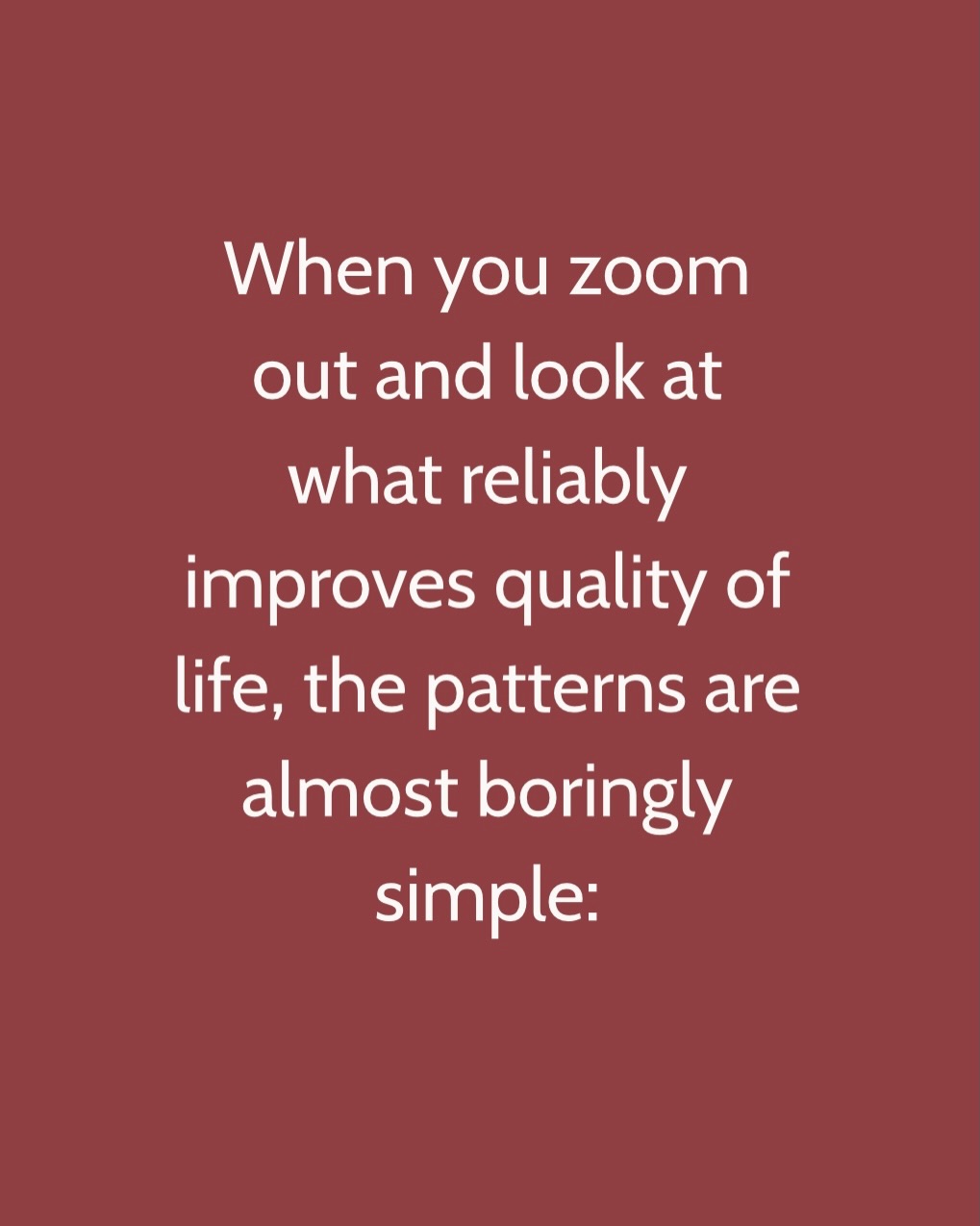 Small changes keep it simple, supplements are there to support life changes