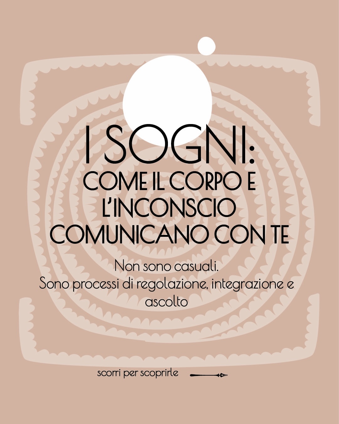 Stanotte ho fatto un sogno… uno di quelli che al risveglio non spariscono subito.
Le immagini si dissolvono in fretta… ma la sensazione resta… da qualche parte nel corpo.
Come se qualcosa stesse ancora succedendo…
È strano come il sistema nervoso continui a lavorare anche quando non stiamo facendo nulla…
come se approfittasse di quel momento per riattraversare… riorganizzare… integrare.
Alcuni sogni arrivano proprio per questo…
per completare ciò che è rimasto in sospeso…
per sciogliere tensioni che di giorno non hanno trovato spazio…
Non chiedono di essere capiti subito…
chiedono solo di essere ascoltati…
perché non parlano alla mente…
parlano al corpo…
e, a modo loro, cercano sempre equilibrio…
A volte basta accorgersi di ciò che resta…
anche dopo 🤍