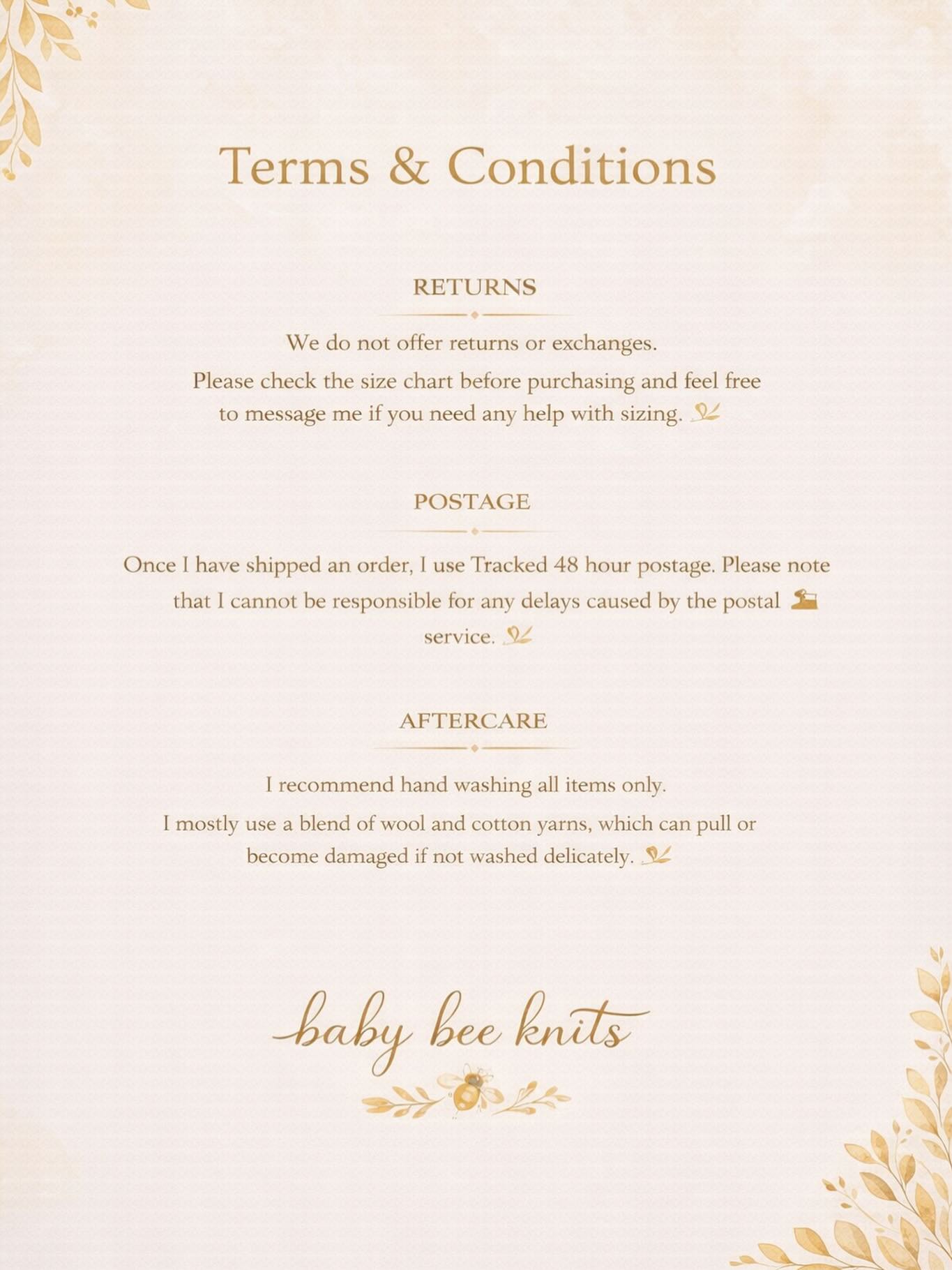 Please make sure you take your time and read this before placing your order.
Thank you 🐝❤️