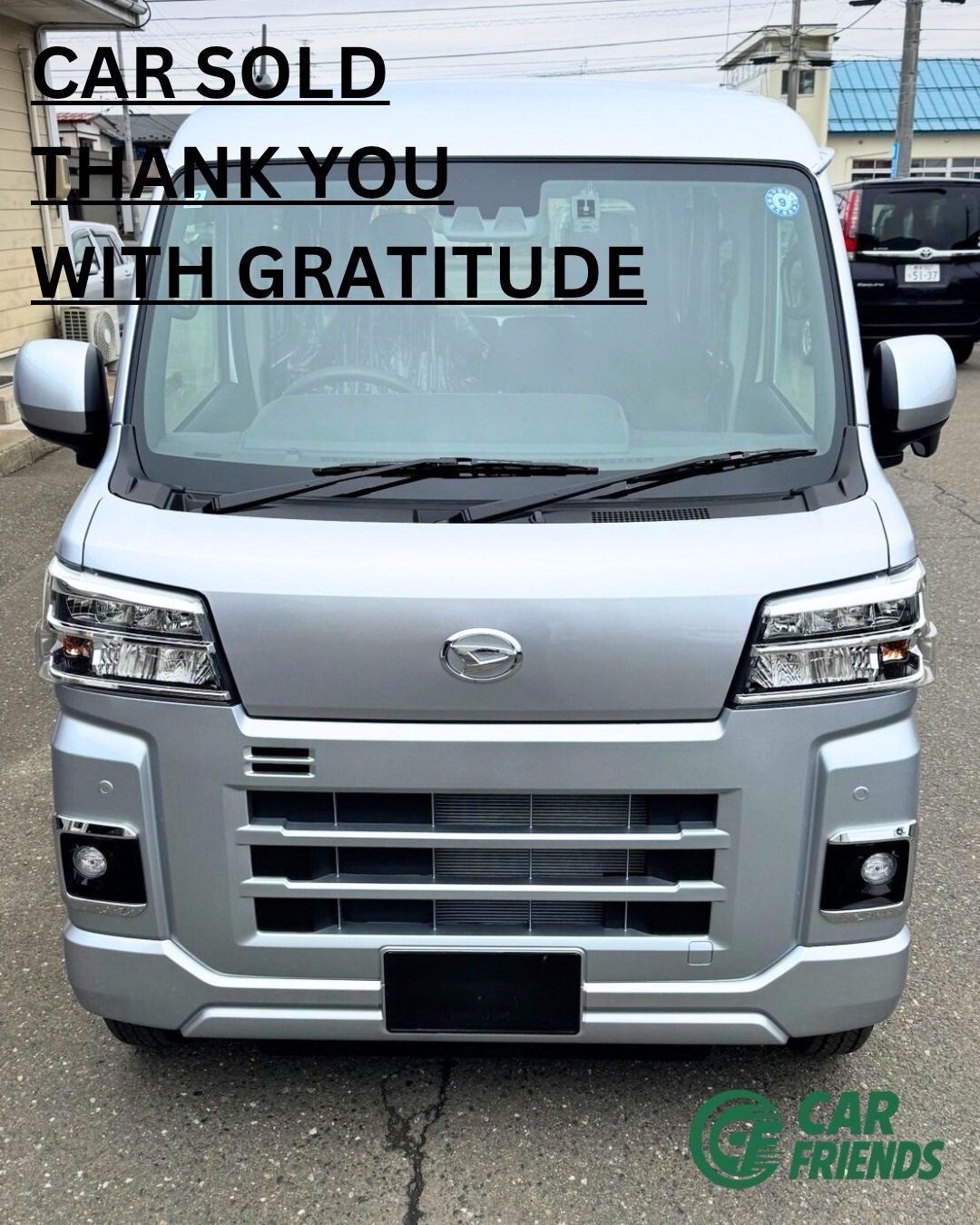 DAIHATSU HIJET CARGO
2026
Thank you for choosing us.
#CarFriends
#carsold
#thankyou
#daihatsu
#hijetcargo