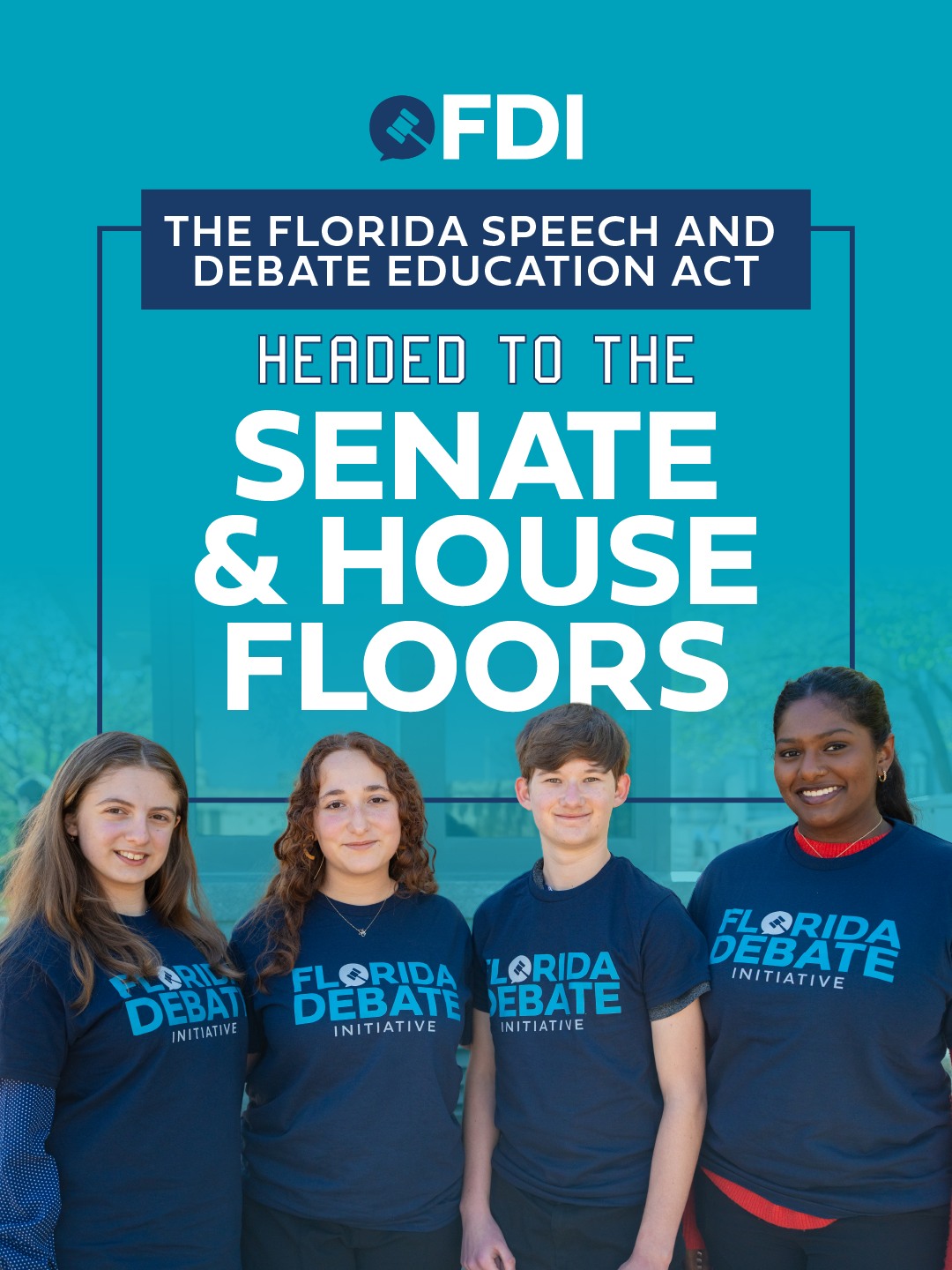 This week marks a historic moment! The Florida Speech and Debate Education Act is being heard on both the Senate and House Floors, bringing us closer than ever to becoming law! None of this would be possible without the incredible support of our bill sponsors, Senator Jason Brodeur @jtbrodeur and Representative Booth @eb_gator3, and the growing coalition of co-sponsors from both sides who believe in this mission, including: Senator Danny Burgess @dannyburgessfl, Senator Don Gaetz, Senator Ralph Massullo, Jr., Senator Rosalind Osgood @drosgood, Rep. Doug Bankson @dougforflorida, Rep. Yvette Benarroch @yvetteforflorida, Rep. Anne Gerwig @gerwiganne, Rep. Johanna López @repjohnannalopez, Rep. Debra Tendrich @debratendrich, Rep. Kimberly Berfield, Rep. Kimberly Daniels, Rep. Lisa Dunkley @teamlisadunkley, Rep. Rita Harris ritaforflorida, Rep. Yvonne Hinson @hinsonyvonne, Rep. Kim Kendall, Rep. Kiyan Michael, Rep. Danny Nix, Jr. @dannynixjr, Rep. Paula Stark @stcloudmainstreet14, Rep. Susan Valdés @susanlvaldesfl, and Rep. Taylor Yarkosky @tayloryarkosky.
We are beyond grateful!