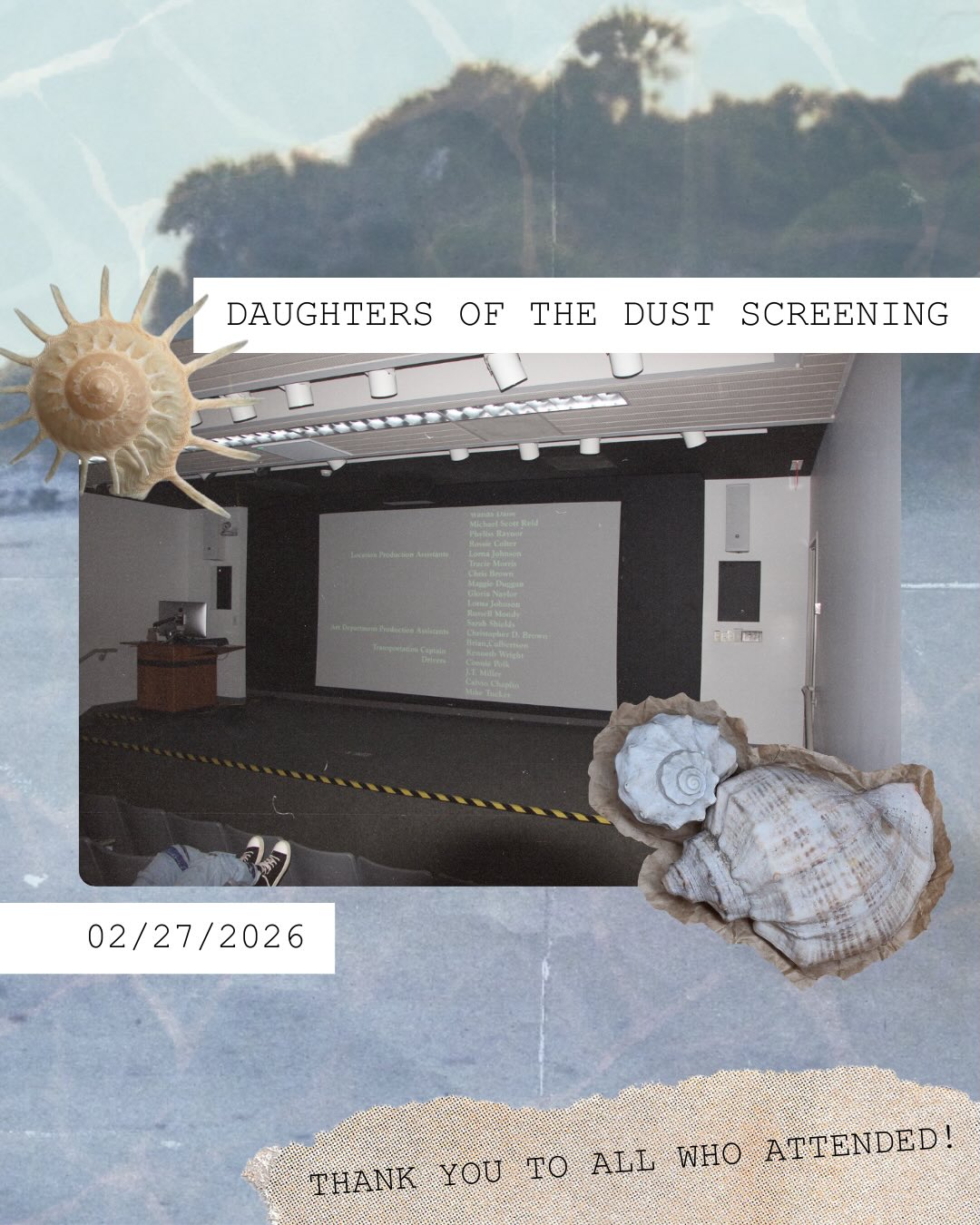 Thank you to everyone who came to our Black History Month screening of Daughters of the Dust! Vibes were immaculate, as promised <3