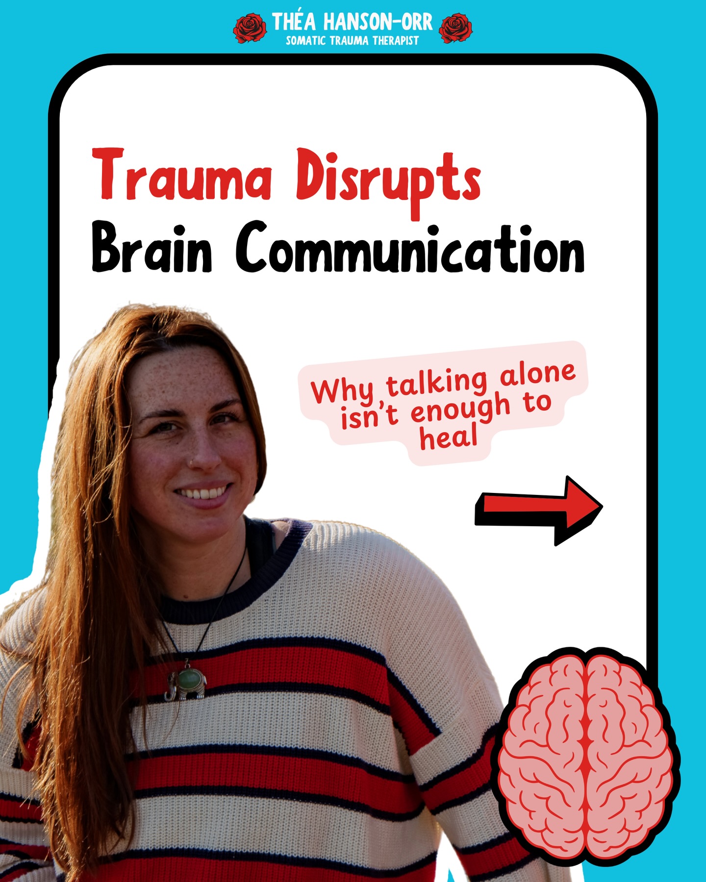 Tried therapy but something still feels stuck? 🧠
There are two sides of your brain - the left and the right.
The left half: for speech and thinking
The right half: For image processing and spacial thinking
Working with only one side of your brain can leave you feeling incomplete.
⬅️ Left brain only: you understand, but still feel stuck.
➡️ Right brain only: you feel everything, but can’t make sense of it.
🤝 Somatic trauma-informed healing supports both sides together.
Which is why people come to me after they’ve tried everything else. ❤️🩹
#SomaticTherapy #BrainScience #TraumaInformed #TherapyWorks