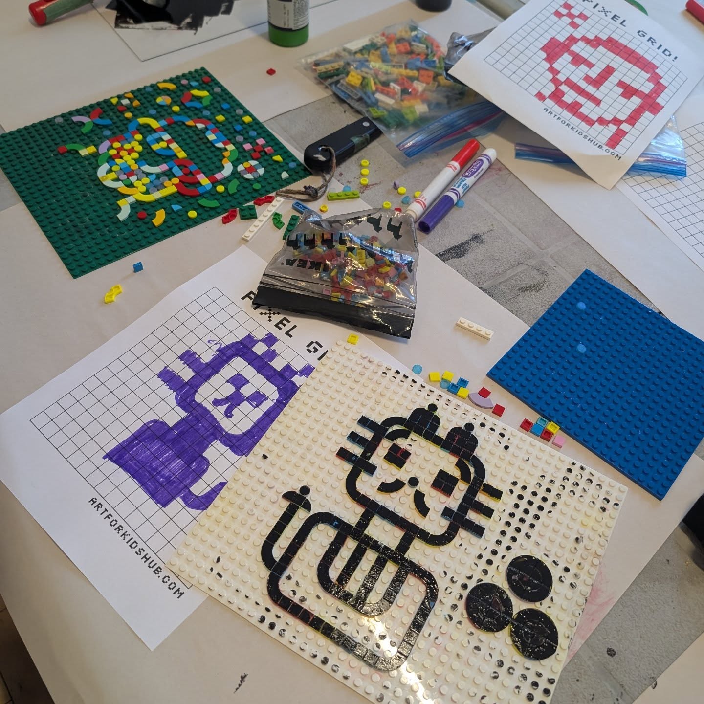 LAST CHANCE to register for Tag Team: Lego Prints happening next Sunday!
TAG TEAM: Build a (Lego) Print Together
Sunday, March 8, 2026
10am-12pm
With artist Maureen Da Silva
$75 for a paired ticket
Register at www.inprintcollective.com/join-a-workshop or click the link in bio.
TAG TEAM is a series of one-day family-friendly workshops at inPrint, where you create a work of art side by side with your loved ones! Workshop registration is done in pairs for an adult + child (max two total participants per registration).
Play with Legos the inPrint way!
A blend of pixel art and printmaking, you will be shown how to make an image with play bricks (Legos) as well as how to print and register your paper. Turn your favourite building toys into an image block for a fabulous, accessible and creative style of printmaking. You will be creating and designing your own image or message to print in multiples on fun paper. Don't forget to wear your shoes - no one likes to step on a Lego play brick!
All materials are included with class fee. Recommended for ages 6 and up. Adults must accompany children. One registration = 1 adult + 1 child.
ID: a photo of a Lego plate with a cat design on it, inked up in black. It's surrounded by Lego pieces and a mock-up grid drawing done in preparation for designing the plate.