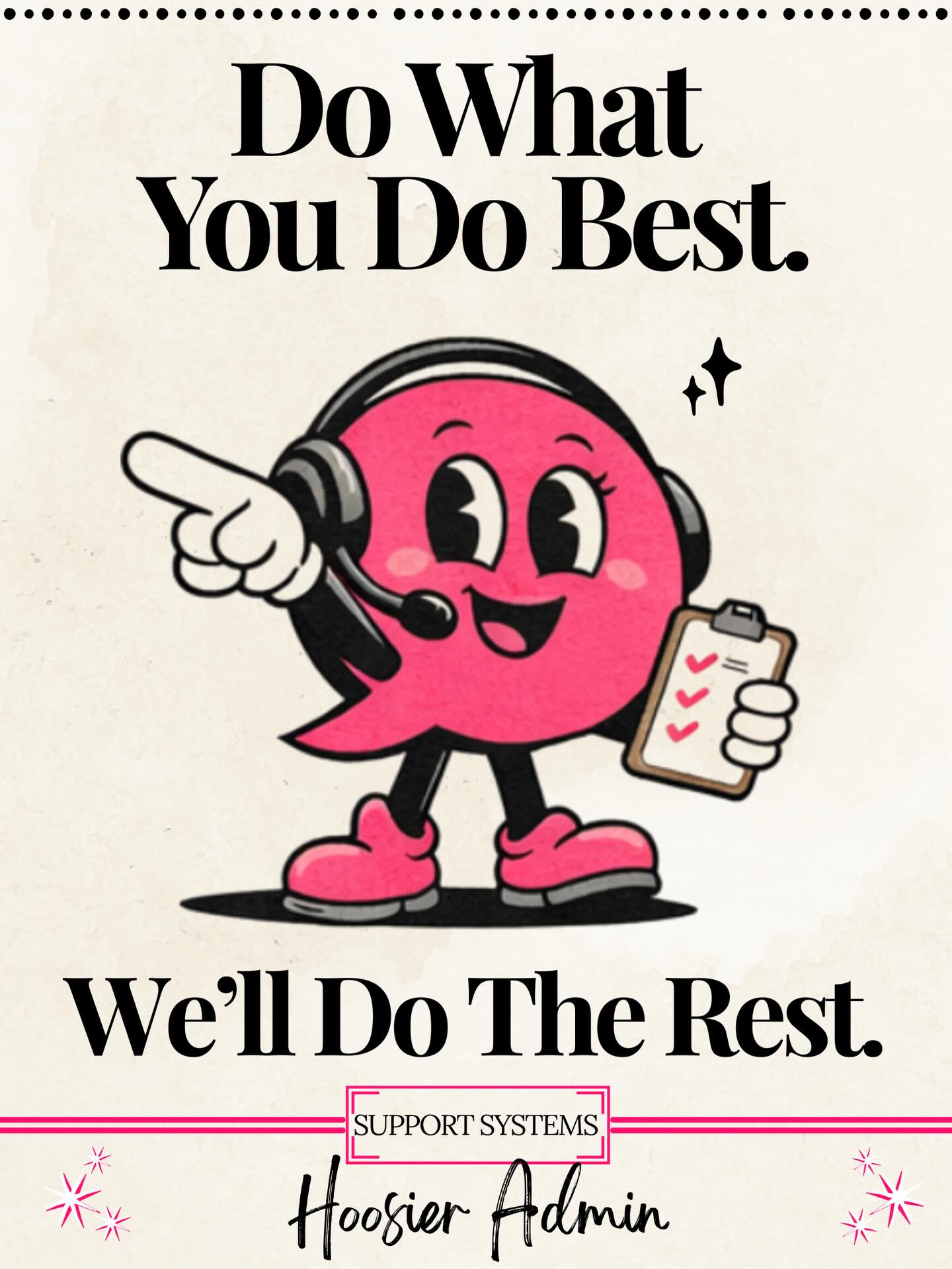 You customers want a warm, friendly, cheerful human to speak with. They also want attention! If you’re busy doing ALL.THE.THINGS then something falls between the cracks, usually customer service. Not intentionally, but it happens. Let Hoosier Admin take care of that part, so you can focus on your business, growth, and development!