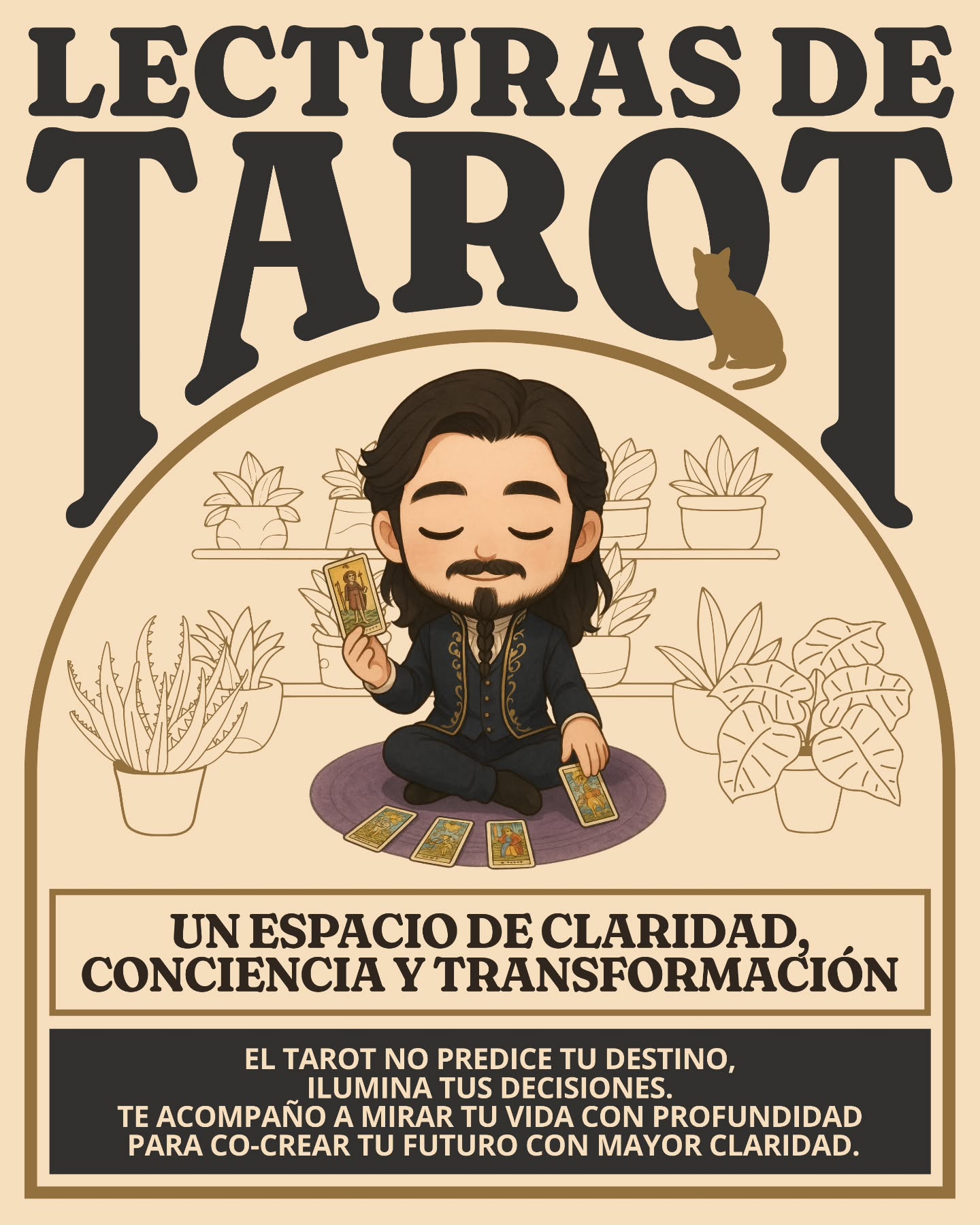 Hay momentos en la vida en los que necesitamos mirar nuestra historia con mayor claridad.
El tarot puede ser ese espejo.
No para decirte un destino inevitable,
sino para comprender qué está ocurriendo en tu camino hoy y qué podría suceder si todo continúa igual.
Cuando vemos el panorama completo,
aparece algo muy poderoso: la posibilidad de elegir diferente.
Mi forma de trabajar el tarot es terapéutica y conversacional.
Un espacio de reflexión, guía y autoconocimiento donde exploramos tu proceso para encontrar nuevas perspectivas y caminos posibles.
Si sientes el llamado a mirar tu vida con mayor profundidad,
quizás este sea el momento.
El tarot no predice tu destino.
Ilumina tus decisiones.
Matías Heruan
Lecturas de tarot terapéutico
Reserva tu sesión desde el enlace en la biografía.