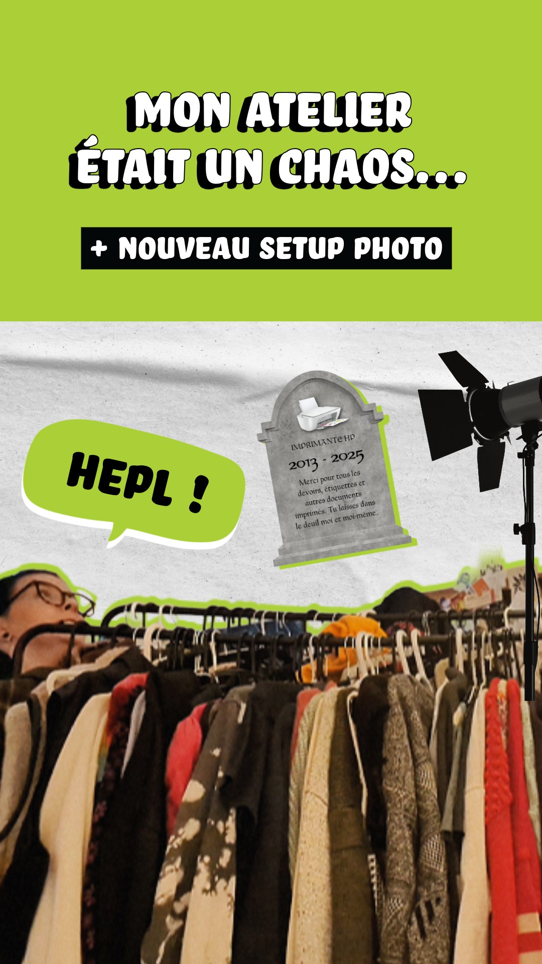 j’ai (enfin 😅) organisé mon atelier + nouveau setup photo pour ma friperie en ligne 🖤📸
nouvel espace, meilleures photos, contenu encore plus clean pour thriftlook ✨
je te montre un extrait des coulisses d’entrepreneure et de création de contenu mode seconde main.
🎥 vidéo complète sur youtube (lien en bio)
#friperieenligne #modesecondemain #entrepreneurequebec #thriftlook #coulisses #businesslocal #creationdecontenu #quebecbusiness