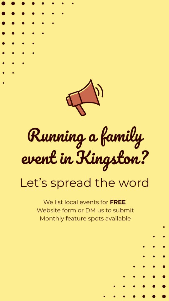 Got something fun planned for Kingston families? 🎈
Workshops, classes, holiday camps, special events... we list them on Hello Kingston Kids for FREE so local parents can find you.
Just fill out the form on our website or send us a DM with the details and we’ll add it.
Want to be featured in our monthly roundup too? Drop us a message 💛
We’re here to support local businesses and connect Kingston families.
#whatsonkingston #localbusiness #supportlocalbusinesses❤️