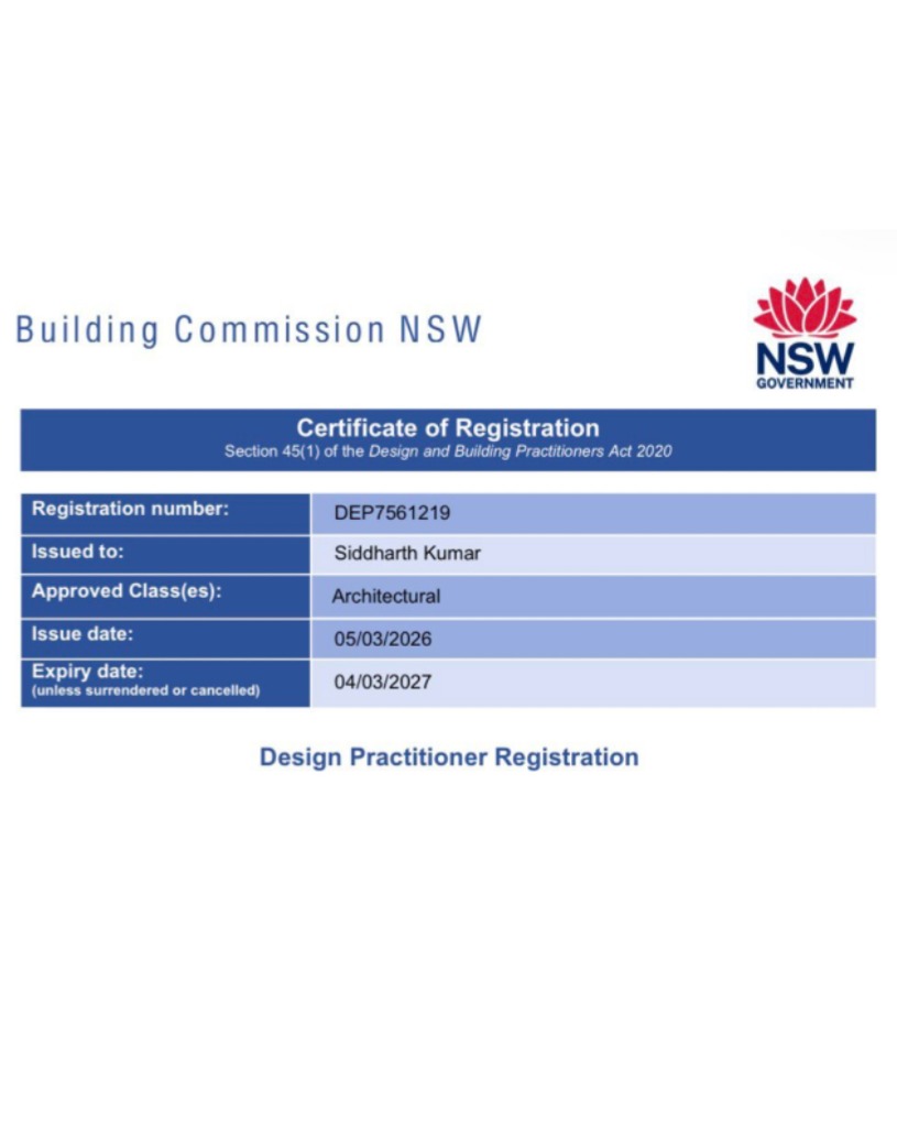 🟩 ATRICON Architects is now a Registered Design Practitioner under the NSW Design and Building Practitioners Act.
The Design and Building Practitioners Act 2020 was introduced to ensure higher standards in the design and construction of apartment buildings, protecting consumers from serious building defects.
The NSW Building Commission has granted ATRICON Architects Design Practitioner Registration, enabling us to design and declare regulated building work for Class 2 buildings.
This accreditation represents over 10 years of verifiable architectural experience leading the design, approval, and construction of complex Class 2 apartment building projects across Sydney, including projects in:
• Surry Hills
• Zetland
• North Bondi
• Crows Nest
• Mosman
• Carlingford
• Hornsby
• Dee Why
We look forward to continuing to support homeowners, developers, and builders in delivering high-quality residential building projects across NSW 🤝
