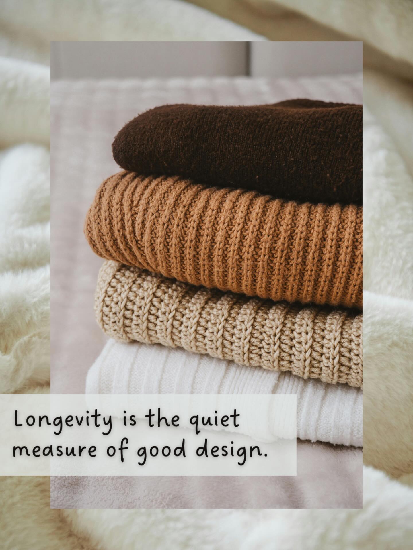 Every aspect – fabric weight, language, identity, and everything in between – culminates in daily decisions: do I reach for this, or don’t I?
We keep the event – the moment, the mountaintop – in mind, but we don’t solely design for it. We’re interested in the path back down the mountain, the return to ordinary life, and the decisions your audience will make there.
We design for the second wear (and the third and the fourth).
Read more and look for our wearability checklist on our most recent blog post, linked in stories and highlights!