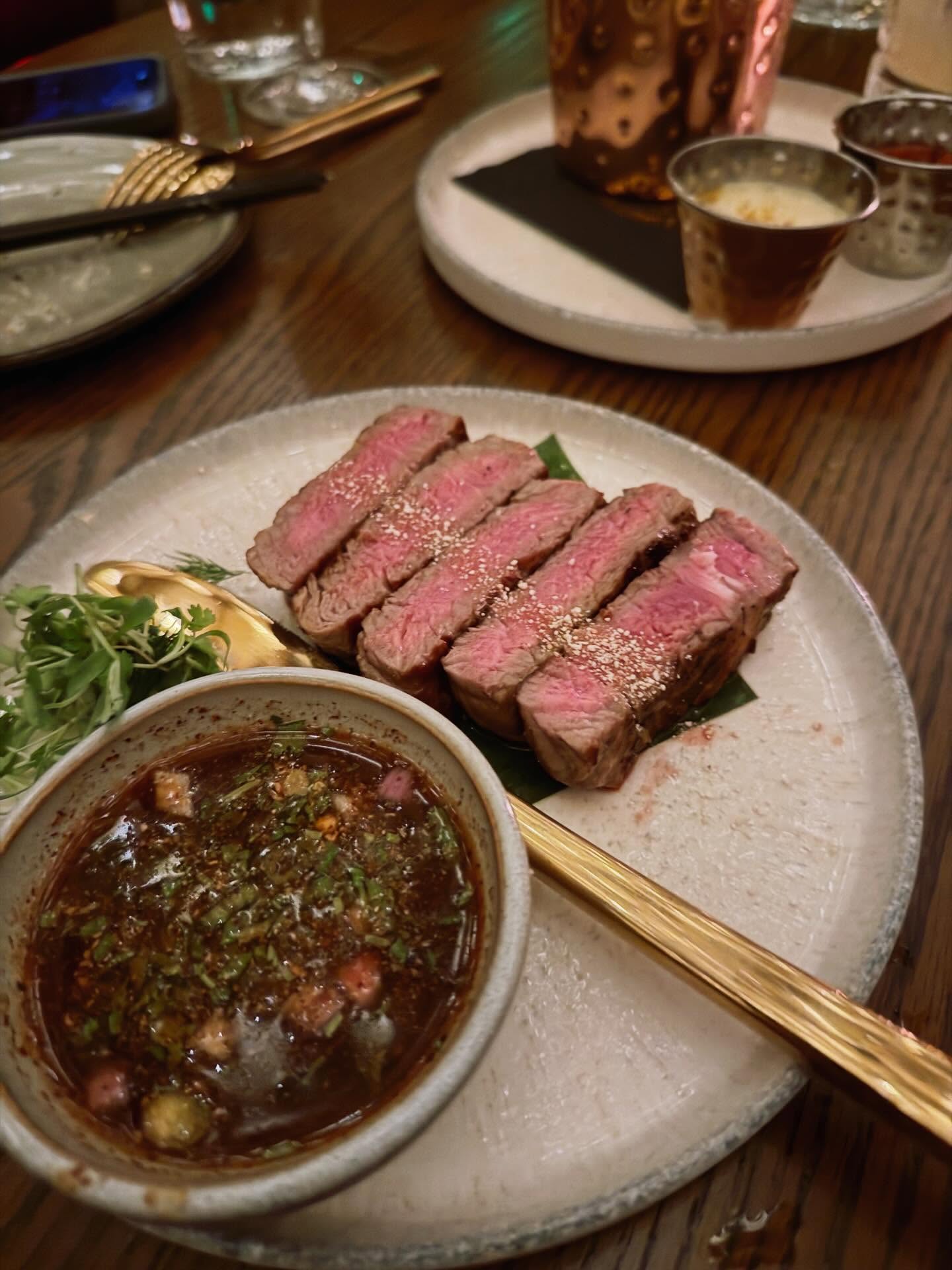 Had a fabulous meal at @thenightwemet.la in Mid-Wilshire 🤗
I wholeheartedly enjoyed every bite! I need to return to try everything else on the menu! Here are the highlights:
🥩 Crying Tiger: Australian grass-fed ribeye w/ spicy Thai dip
🍣 Spicy Tuna Crispy Rice
🥗 Tokyo Salad w/ Miso Dressing
🥰 Tempura Green Bean Fries w/ Chipotle Aioli
🍟 Fries w/ Curry Ketchup & Curry Aioli
🤩 Roti w/ Panang Curry
🍜 Garlic Noodles w/ Grilled Salmon
🚗 Parking situation: Valet & a nearby structure that they validate 🤩
#lafoodie #restaurants #ilovela #losangeles #foodblogeats