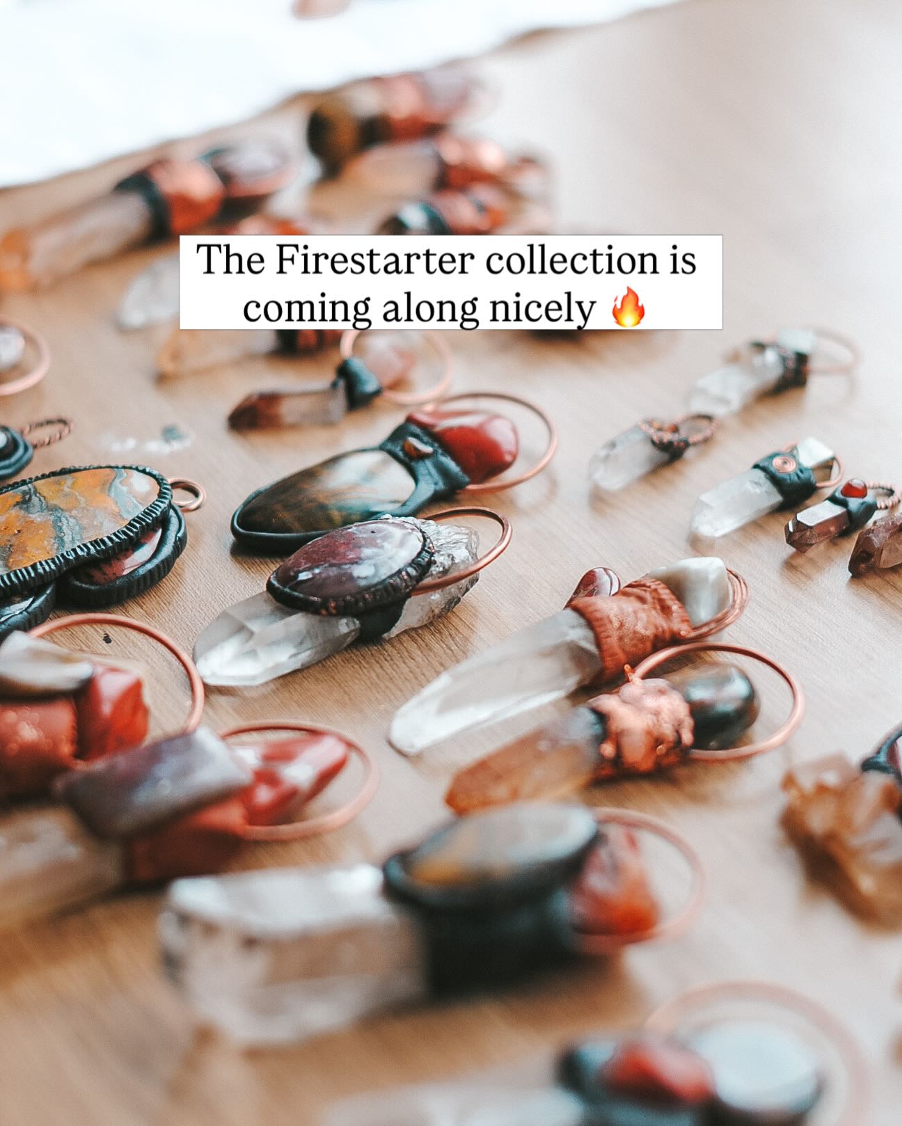 The Firestarter collection will be launching on the new and improved coppermyst.com on the 20th of March, coinciding with Ostara - the Spring Equinox 🥳🔥