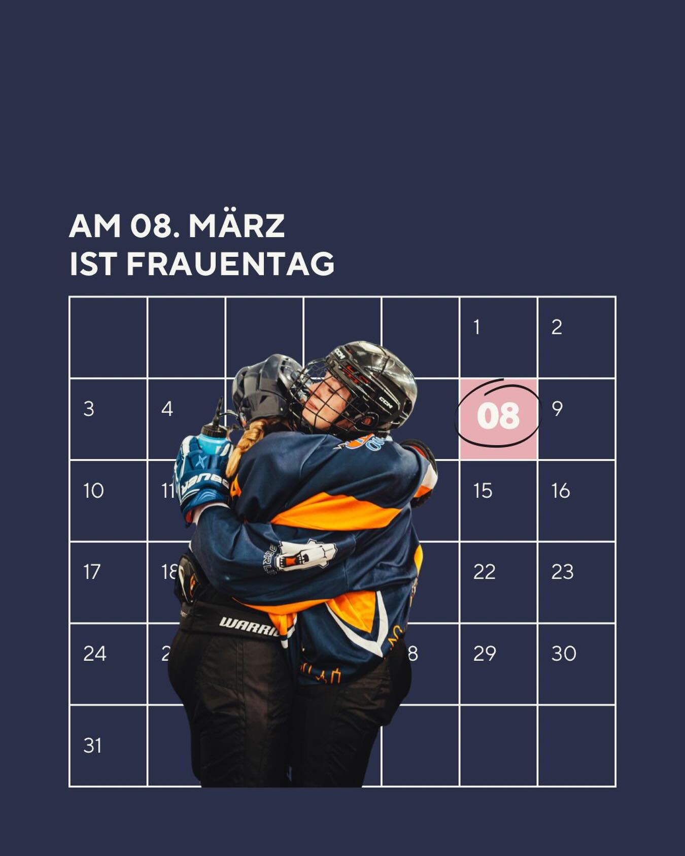 Am 8. März, dem Internationalen Frauentag, feiern wir die Stärke, Leidenschaft und den Mut von Frauen weltweit. Auch im Eishockey zeigen Frauen jeden Tag, was Teamgeist, Durchhaltevermögen und echte Power bedeuten. 🏒