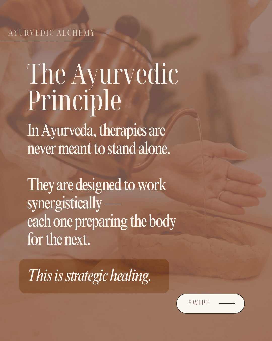 Ayurvedic therapies are rarely performed in isolation.
They are intentionally combined and sequenced to support the body step by step.
An Ayurvedic Health Consultation helps guide the process — assessing imbalances, digestion, lifestyle, and nervous system state to determine which therapies will be most supportive and when.
Foundational treatments may include:
• Abhyanga – warm herbal oil massage to nourish tissues and calm the nervous system
• Swedana – herbal steam therapy to open channels and encourage release
• Marma Therapy – gentle work with vital energy points to restore flow
And depending on individual needs, additional therapies may be incorporated:
• Shirodhara – continuous oil stream over the forehead for deep nervous system regulation
• Nasya – herbal nasal oil to help clear and support the head channels
• Netra Tarpana – soothing ghee eye therapy
• Karna Purana – warm oil applied to the ears
Localized oil therapies may also support specific areas of the body:
• Kati Basti – low back
• Greeva Basti – neck
• Hrid Basti – heart center
• Janu Basti – knees
• Nabhi Basti – navel
In Ayurveda, the sequence matters.
Preparation, release, and nourishment work together to support deeper balance.
#ayurveda #ayurvedicmedicine #ayurvedictherapy #ayurvediclifestyle #doshabalance