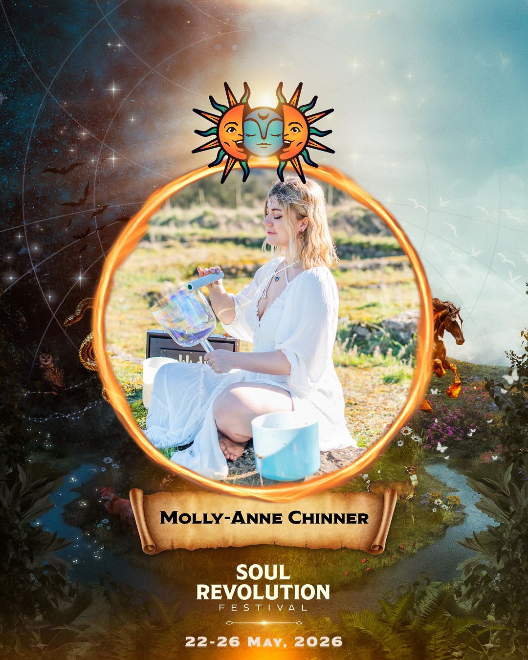 I’m so excited to be back at @soul.revolution.festival this year, offering late night healing soundscapes for deep dreaming and star wisdom ✨🥰
this is genuinely one of the most beautiful festivals I’ve ever been to, the vibe is totally unpretentious and one of community, love, inspiration, celebration and healing. 🙏
You can join me there using code WEAREONE for 10% off your ticket!
@soul.revolution.festival ♥️