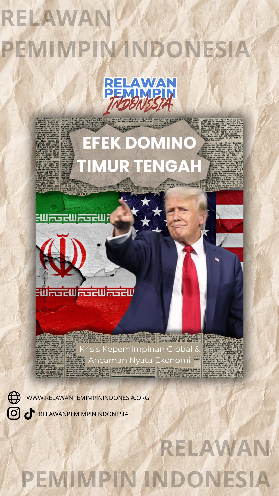 Ketegangan di Timur Tengah bukan sekadar isu kawasan, tapi sudah berdampak langsung pada stabilitas ekonomi global, termasuk pergerakan pasar domestik kita.
Di tengah dinamika ini, Pemerintah Indonesia mengambil langkah proaktif. Melalui Presiden Prabowo, Indonesia menegaskan sikap untuk menjadi penengah dan memfasilitasi dialog perdamaian. 🇮🇩
Menghadapi ketidakpastian tatanan dunia saat ini, bagaimana pendapatmu supaya kita bisa menjaga stabilitas nasional?
Mari berdiskusi di kolom komentar! 👇
#RelawanPemimpinIndonesia #RAPI #Kepemimpinan #Geopolitik #EkonomiIndonesia