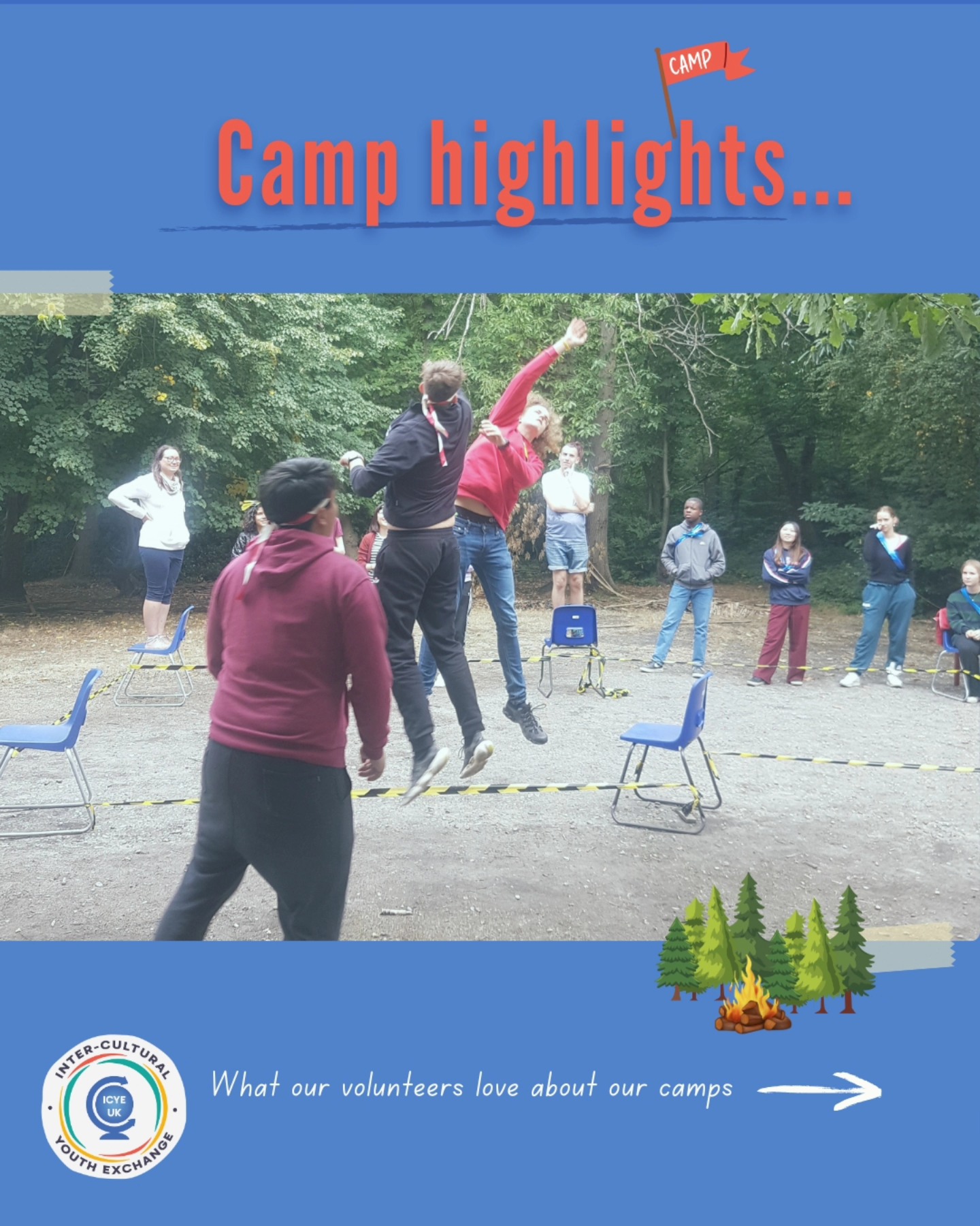 Seeing as we’ve just finished our July camp and are fast approaching the August camp where we’ll be welcoming an all new group of volunteers to the the UK, we thought it was time to brag a little about why the camps are so great!
Camp is where you start building the foundation for your time as a volunteer - here you get important information and practical guidance from our coordinators, but you also get to create bonds with your fellow volunteers who will keep you company throughout your stay.
Camp is where the family forms, meets and says goodbye 💙✨
#ukvolunteering #volunteer #Volunteering #volunteerabroad #Icye #icyevolunteer #ukvolunteer #travelabroad #workabroad #workexperience