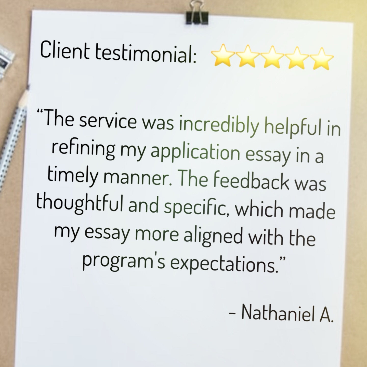 If an application is worth submitting, it’s worth submitting the highest quality version you can. 📝
Need help brainstorming, drafting, editing, or proofreading an essay for a grad school, scholarship, or research grant application? 📚🎓✏️
I’ve assisted numerous students and scholars land their dream jobs, gain admission to top-tier grad school programs, and win major scholarships and research fellowships including Fulbright grants. 🌐🏆🌍
To learn how I can help you, check out my website (link in bio)📍
#essayhelp #fulbright #gradschoolproblems #dissertationwriting #scholarshipopportunity