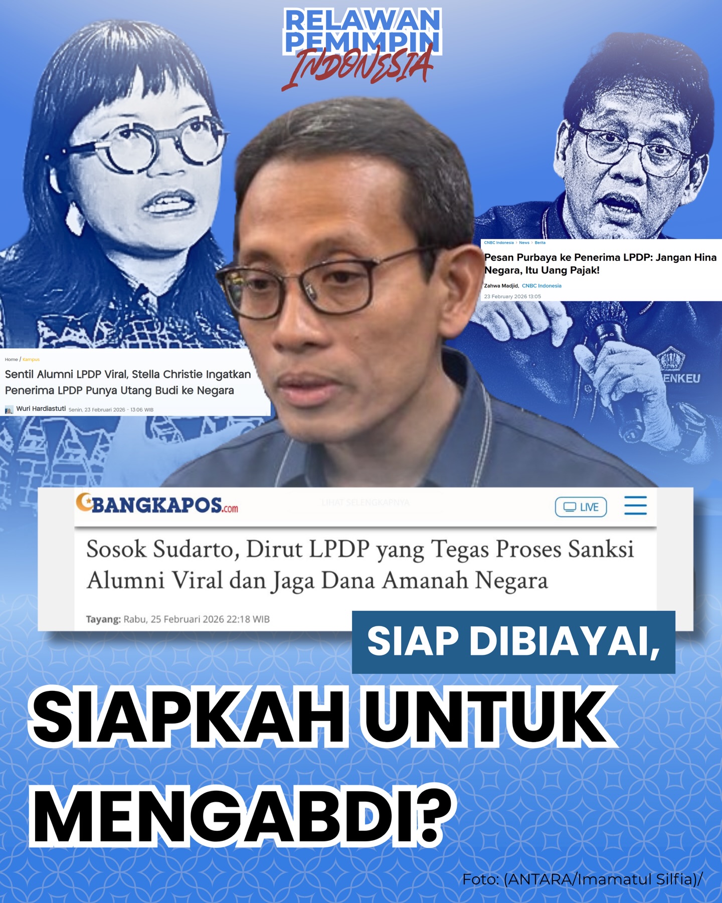 Kepemimpinan bukan sekadar soal kecerdasan intelektual, tapi soal tahu diri saat diberi kepercayaan.
Setiap rupiah yang salurkan negara melalui beasiswa seperti LPDP bukanlah hadiah cuma-cuma, melainkan investasi bangsa. Ada harapan besar dari rakyat yang dititipkan di sana agar ilmu yang didapat kembali menjadi solusi bagi negeri.
Seperti yang tertuang dalam mandat resmi, ada tanggung jawab moral dan hukum untuk kembali mengabdi. Ini bukan soal membatasi pilihan hidup, melainkan soal menuntaskan amanah yang sudah disepakati di awal perjalanan.
Fenomena ini mengingatkan kita bahwa ujian kepemimpinan yang sesungguhnya bukan saat kita menerima kesempatan, melainkan saat kita menentukan untuk siapa ilmu itu digunakan. Apakah untuk dampak luas, atau berhenti pada ambisi pribadi?
Di Relawan Pemimpin Indonesia (RAPI), kami percaya bahwa karakter dan integritas adalah fondasi utama. Kami hadir sebagai ruang tempa bagi para calon pemimpin untuk sadar bahwa setiap privilese publik membawa tanggung jawab moral yang besar.
Mari melampaui sekadar gelar, dan mulai melunasi mandat publik dengan karya nyata.
Bagaimana pendapatmu? Apa arti “mengabdi” yang paling relevan untuk Indonesia saat ini? Tulis di kolom komentar.
#RelawanPemimpinIndonesia #LeaderMaker #Integritas #LPDP #Mengabdi