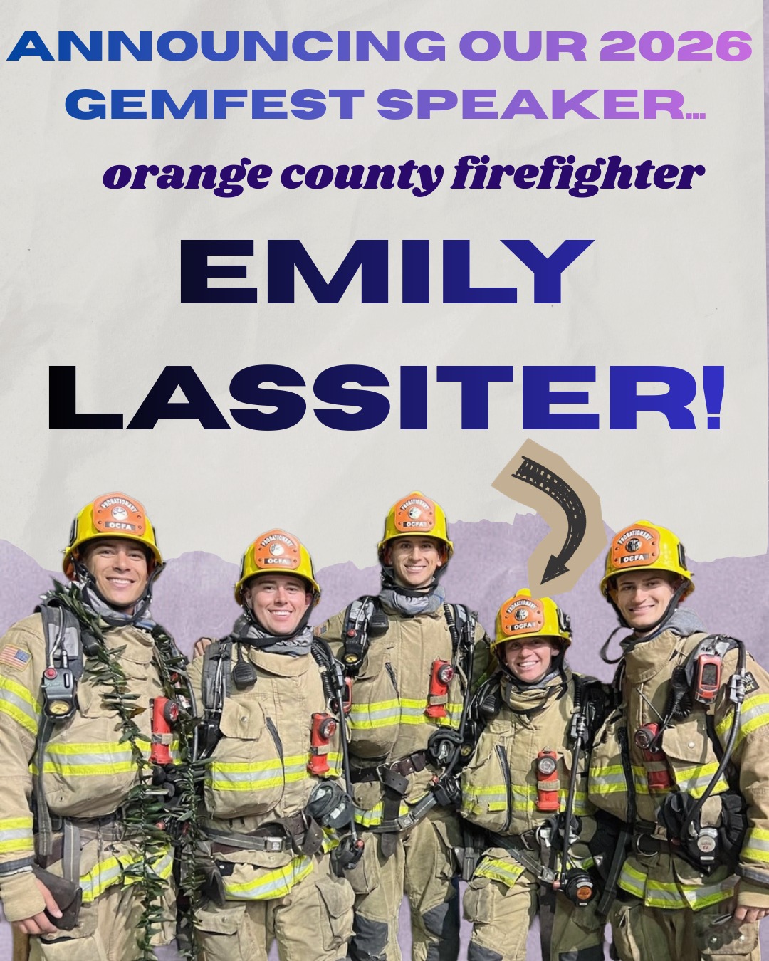 We're ecstatic to announce OC firefighter Emily Lassiter as our GEMfest 2026 keynote speaker! ๐ฅ๐
Come to GEMfest on March 7 to hear about Emily's journey!
Sign up through the link in our bio. ๐