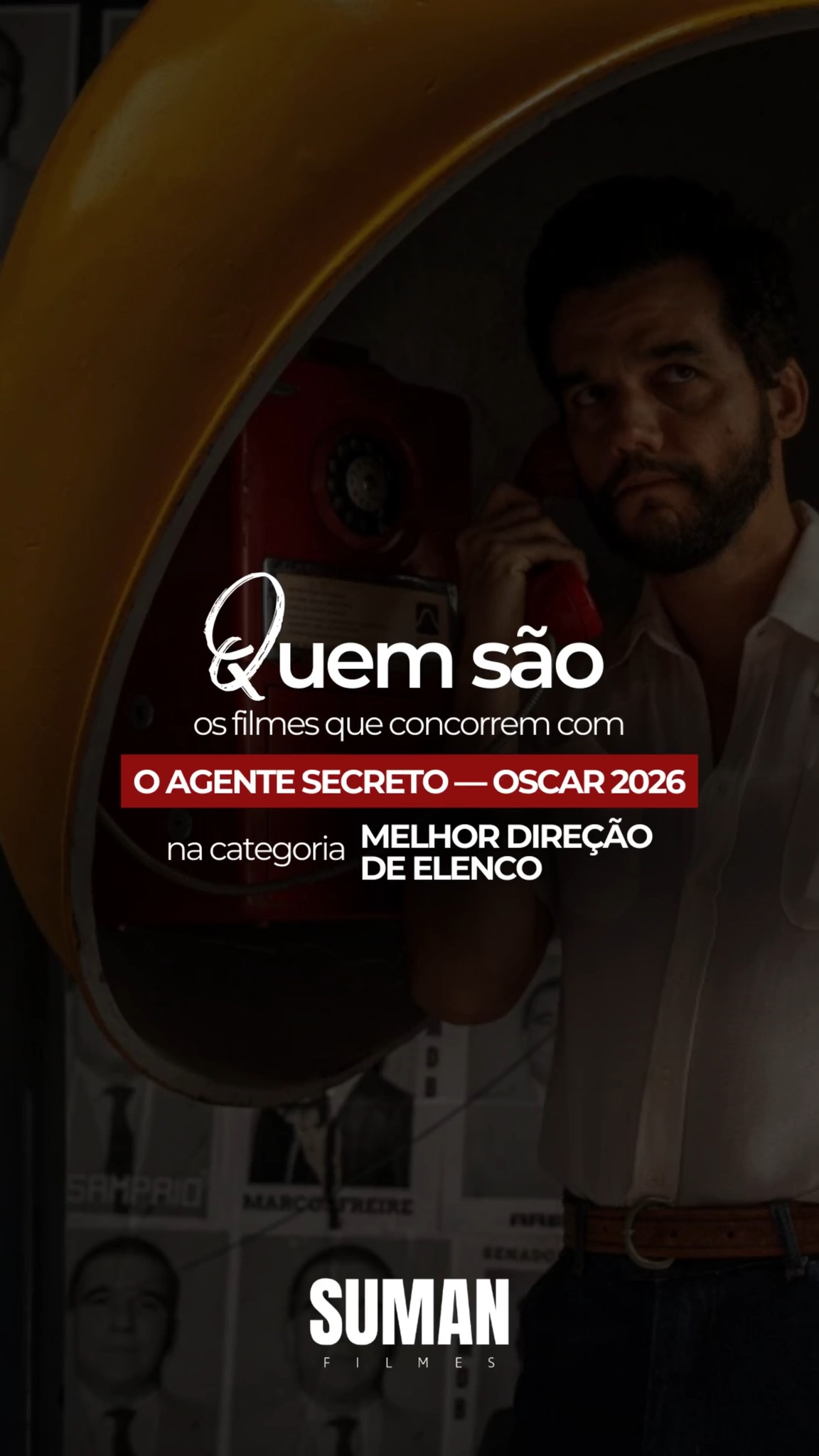 🏆🎬👥 A DISPUTA PELO OSCAR DE MELHOR DIREÇÃO DE ELENCO
A Academia criou recentemente a categoria Melhor Seleção/Direção de Elenco, reconhecendo um trabalho fundamental na construção de um filme: a escolha dos atores que dão vida aos personagens e à dinâmica entre eles.
Entre os indicados está o brasileiro O Agente Secreto (2026), de Kleber Mendonça Filho, com direção de elenco assinada por Gabriel Domingues. O processo reuniu mais de 2 mil inscritos, equilibrando nomes consagrados (como Wagner Moura) com novos talentos do cinema nacional.
No vídeo, reunimos os filmes que disputam com O Agente Secreto essa categoria inédita no Oscar.
🎬 Entre esses elencos, qual você acha que tem mais força para levar a estatueta?