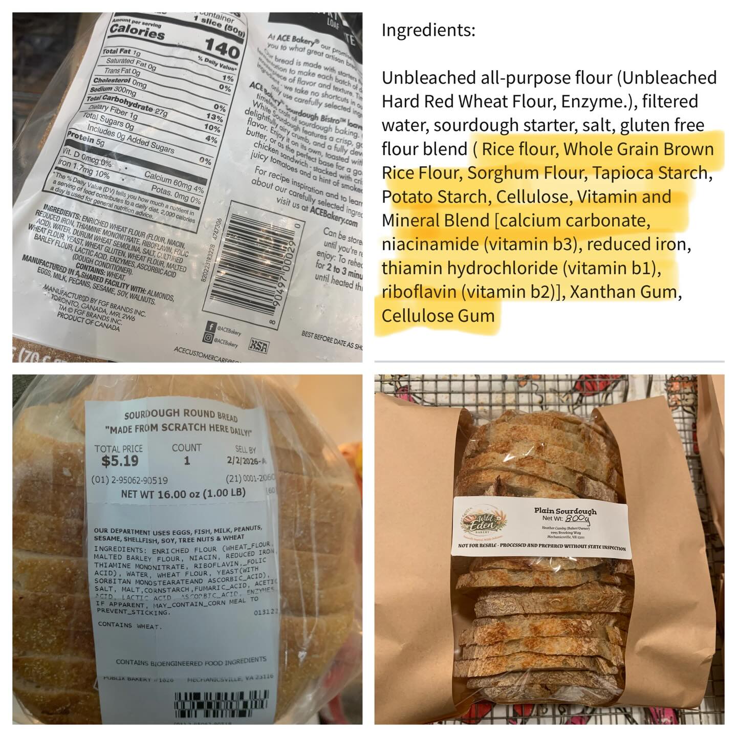 This or that
There's or mine
I pride myself on using whole ingredients in my sourdough and I do. My sourdough contains flour, water, and salt. However, per VA law I have to list every ingredient that is in the flour or other add-ins. For example, brown sugar and vanilla are 2 ingredients and I have to list every one. Now I do dust my sourdough with a gluten-free flour blend that has the longest list of ingredients. I do this because…
1. I do not want to add any flour to the shaping step. This can cause my bread to be gummy or dense.
2. Gluten-free flour doesn’t burn in the oven leaving you with a beautiful crust.
If you would like me to skip this step just leave me a note when you order your loaves. I can not guarantee a perfect loaf.
#sourdough #microbakery #rva #sahm #bakery