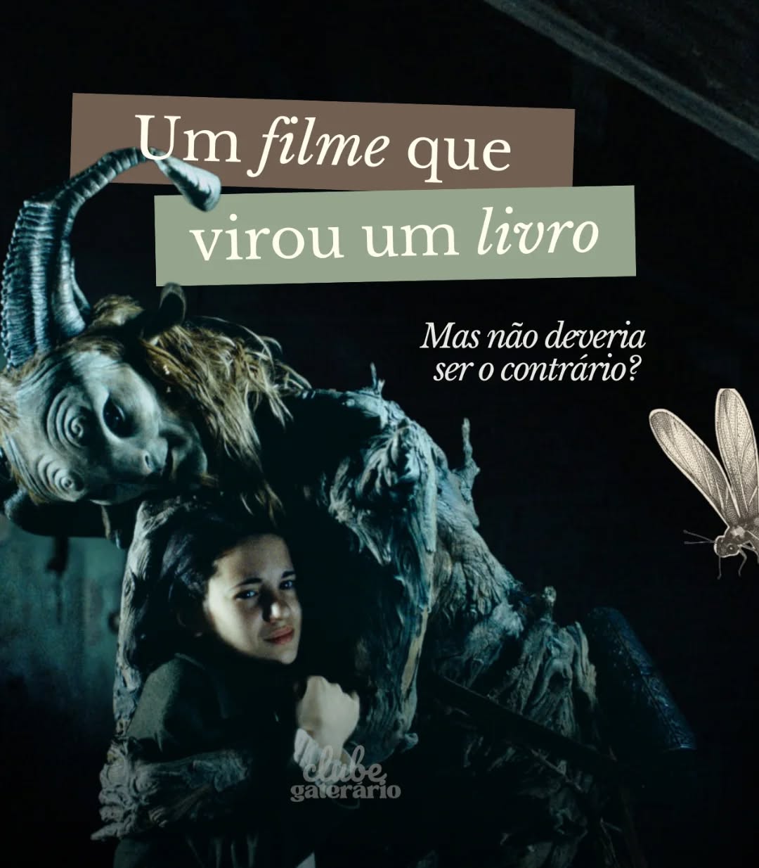 A maioria das histórias vai do papel para a tela. Mas e quando o caminho é invertido? 🎬📖
No clube do livro deste mês, vamos explorar O Labirinto do Fauno. O filme de Guillermo del Toro ganhou versão literária com Cornelia Funke, e o resultado é uma viagem ainda mais profunda pelo mundo de Ofélia, do Fauno e do Homem Pálido.
Inscrições e mais informações estão na bio! ✨