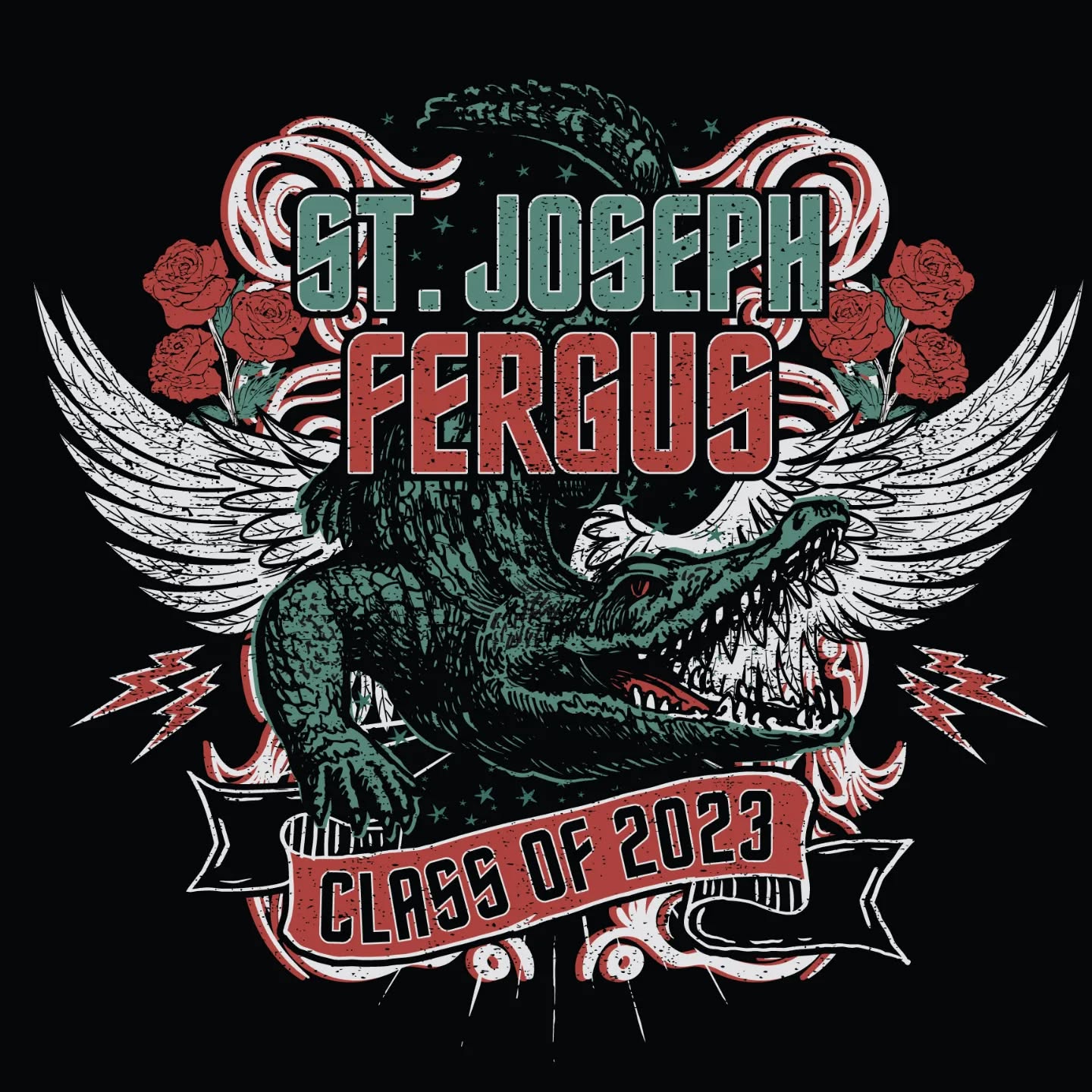 When you get to submit a design for your graduating class and your mom happens to be a ringer. It's not technically an "assignment" so I'm ok helping out...a lot. LOL. #graphicdesign #tshirtprinting