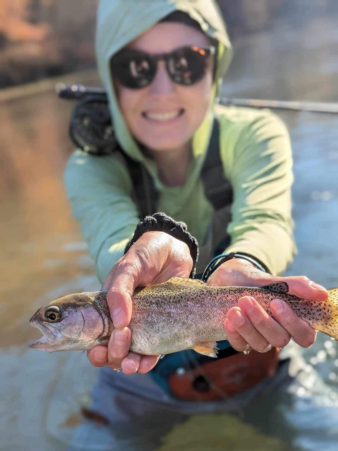 Hey! This is Carrie, the gal behind @fernwehflygal and lover of catching the most trout on trips. Size doesn’t truly matter, as long as she’s catching the most fish and having the most fun. 🫶🫶🤣🎣🎣
Carrie started fly fishing when Ross bought her a fly rod for her birthday in December of 2022. Her first time catching a trout in Arkansas was on a trip to the Spring River where she met @goose_guides_flies for the first time.
Quickly, a trio was born. Soon after, Ross, Carrie and Goose were fly fishing together often. On countless trips laughing riverside, wading (and falling), and prioritizing a good dinner with a wild fly production in the background playing on YouTube, this group fell together.
Fernweh Fly Co is about building a community that treasures the pursuit of fly fishing. It’s about making a safe place for people to learn, grow and create some of the best memories of their lives. Carrie has a passion for fly fishing that’s grown around the people she loves being around most in life.
Do you find yourself wanting to fish a little more? Or maybe just get started? Follow along to see what Fernweh Fly Co does next!
#fernwehflyco #fernweh #flyfishing