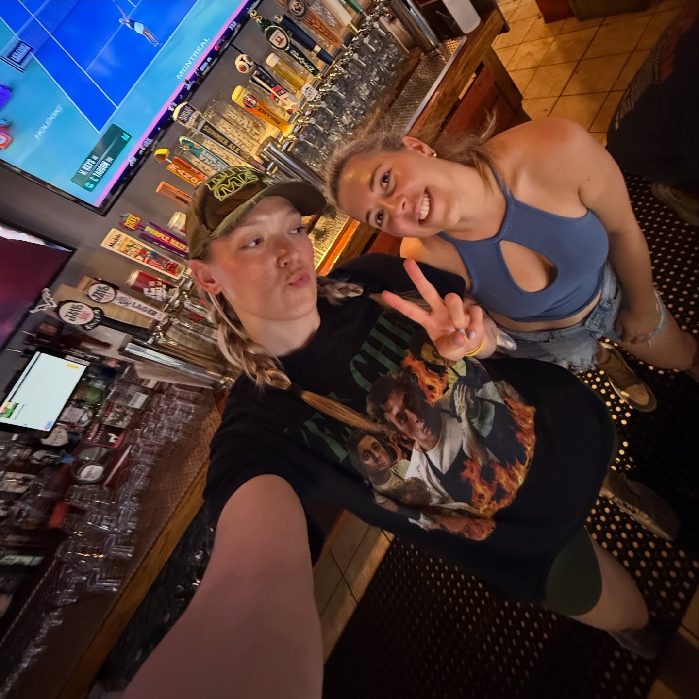 your fav babes are back behind the bar this weekend!!! saturday @ noon!!! come drink with us!!! 🍻💖☀️